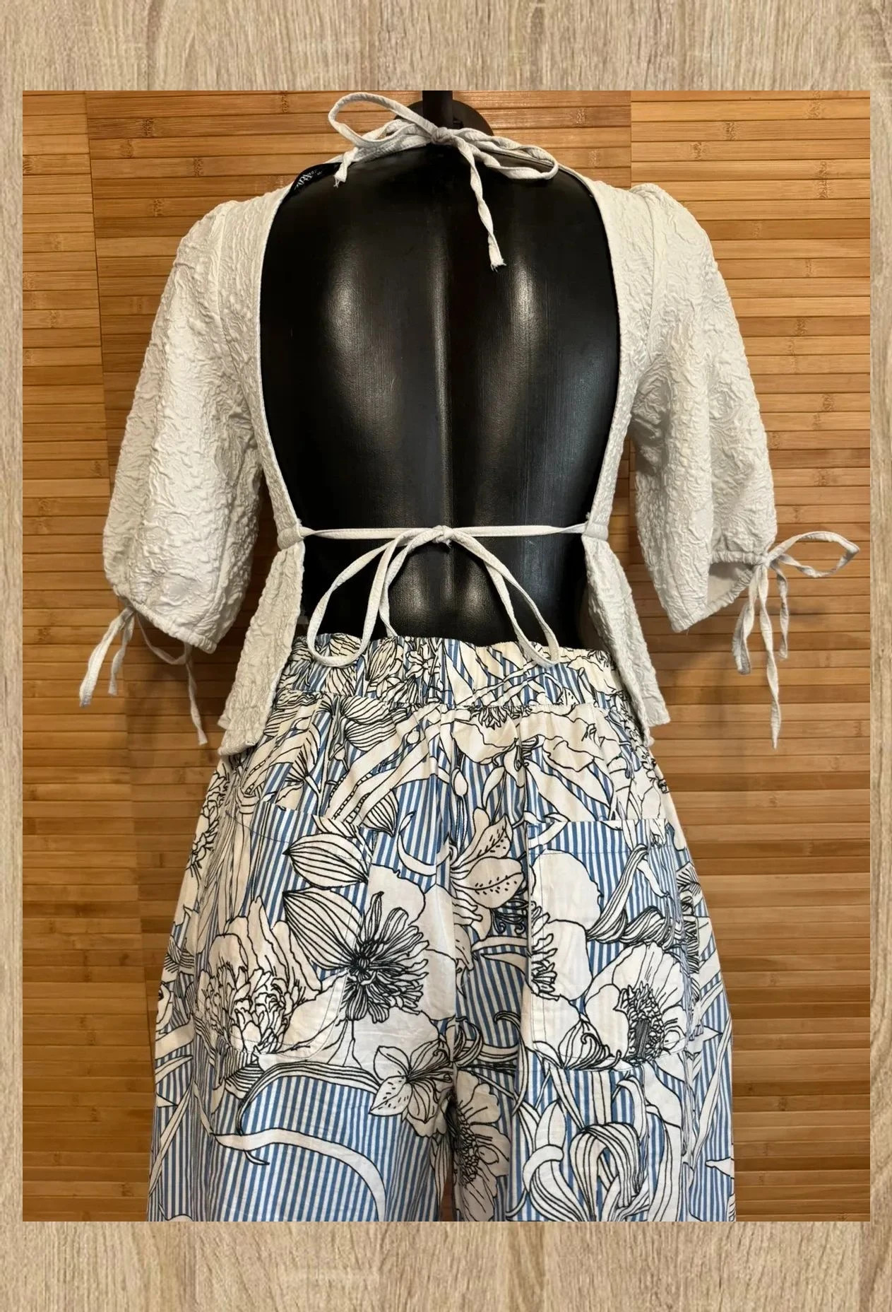 Top peplum Zara espalda descubierta, talla XS 😍 – Zara – taille XS / 34 / 6 4