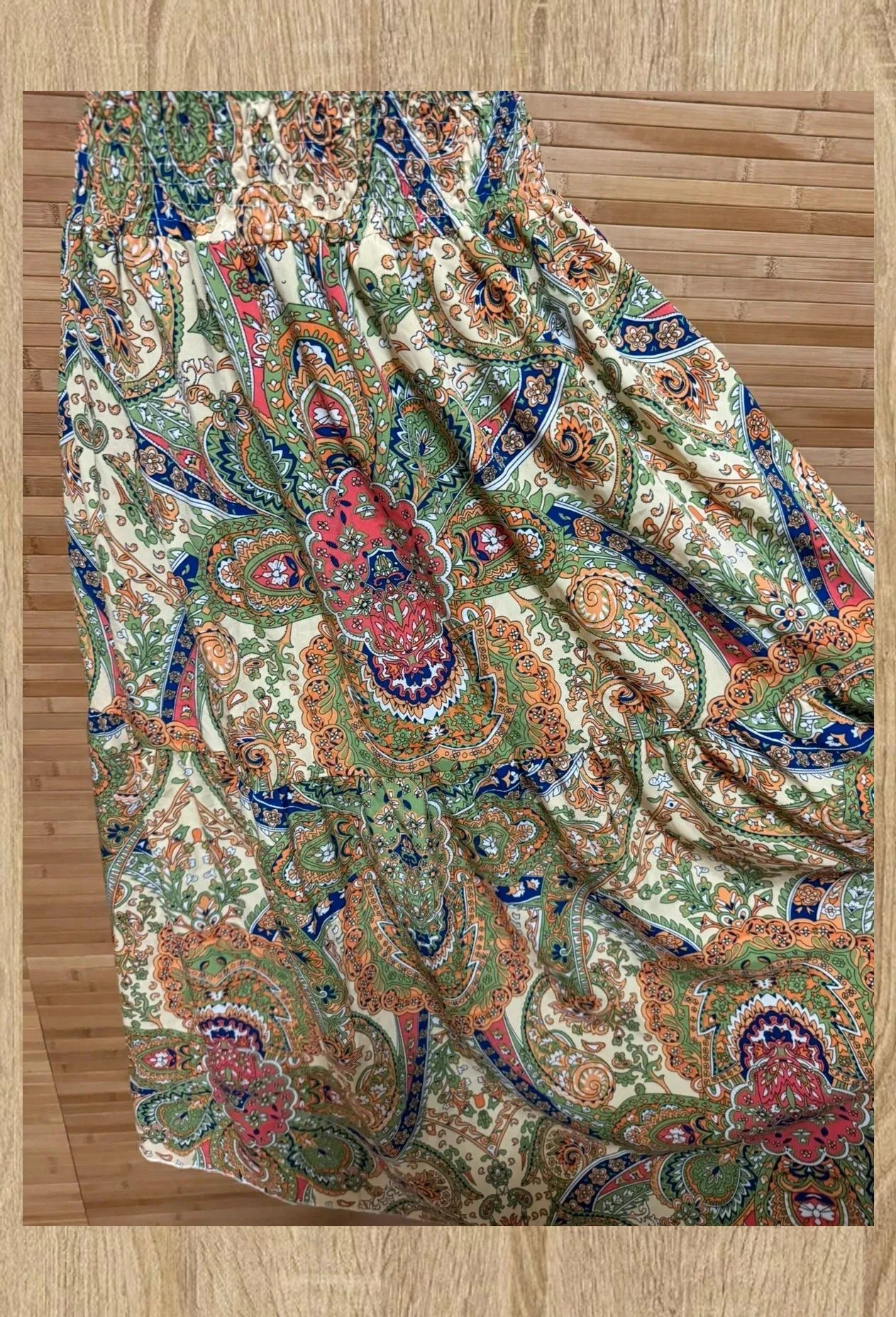 Espectacular falda larga vintage, cintura elástica, talla única 😍 – Vintage – taille Taille unique 4