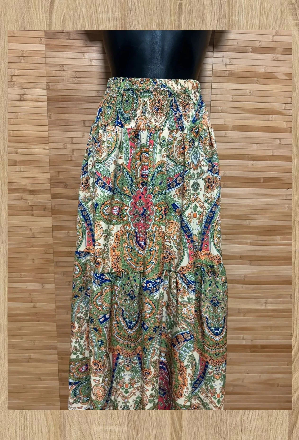 Espectacular falda larga vintage, cintura elástica, talla única 😍 – Vintage – taille Taille unique 3