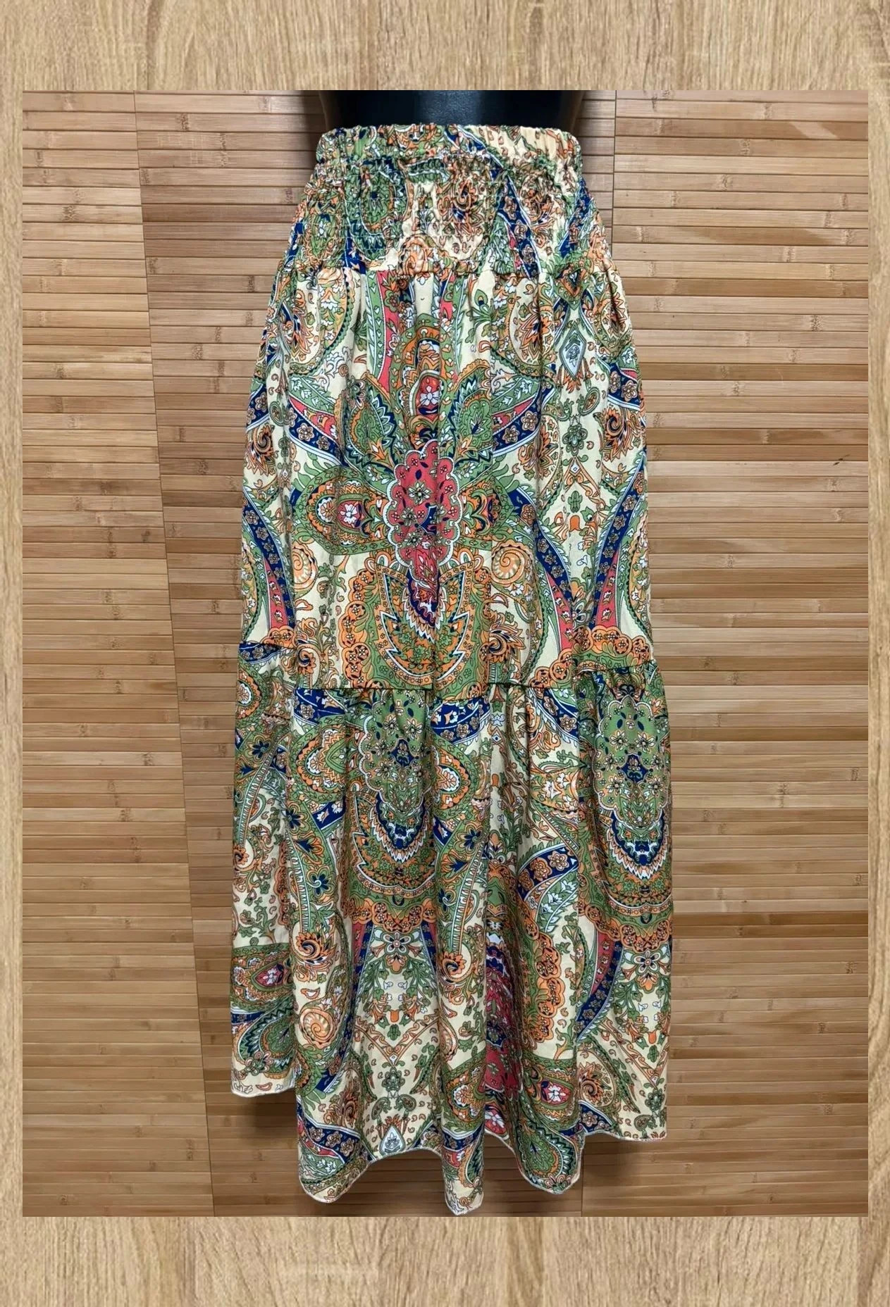 Espectacular falda larga vintage, cintura elástica, talla única 😍 – Vintage – taille Taille unique 2