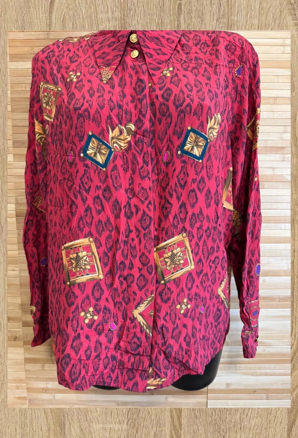Espectacular blusa vintage 100% seda de Louis Feraud talla 44 😍 – Louis Féraud – taille XL / 42 / 14 5