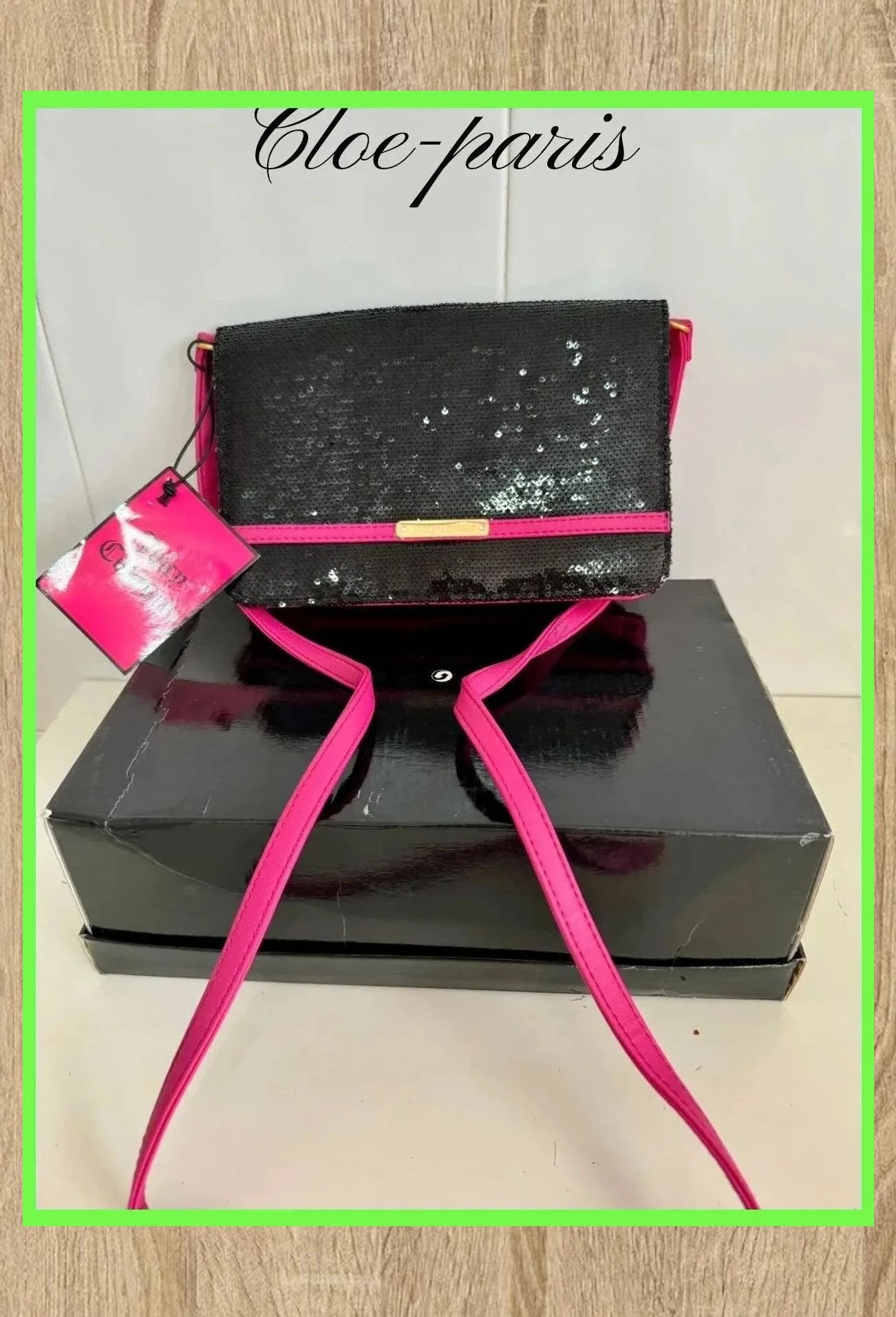 Divino bolso lentejuelas de Juicy Couture , rosa fucsia y negro 😍 – Juicy Couture 3