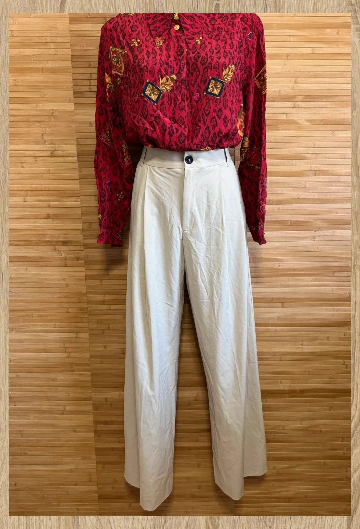 Divino pantalón ancho color crema de Zara , talla S 😍 – Zara – taille S / 36 / 8 2