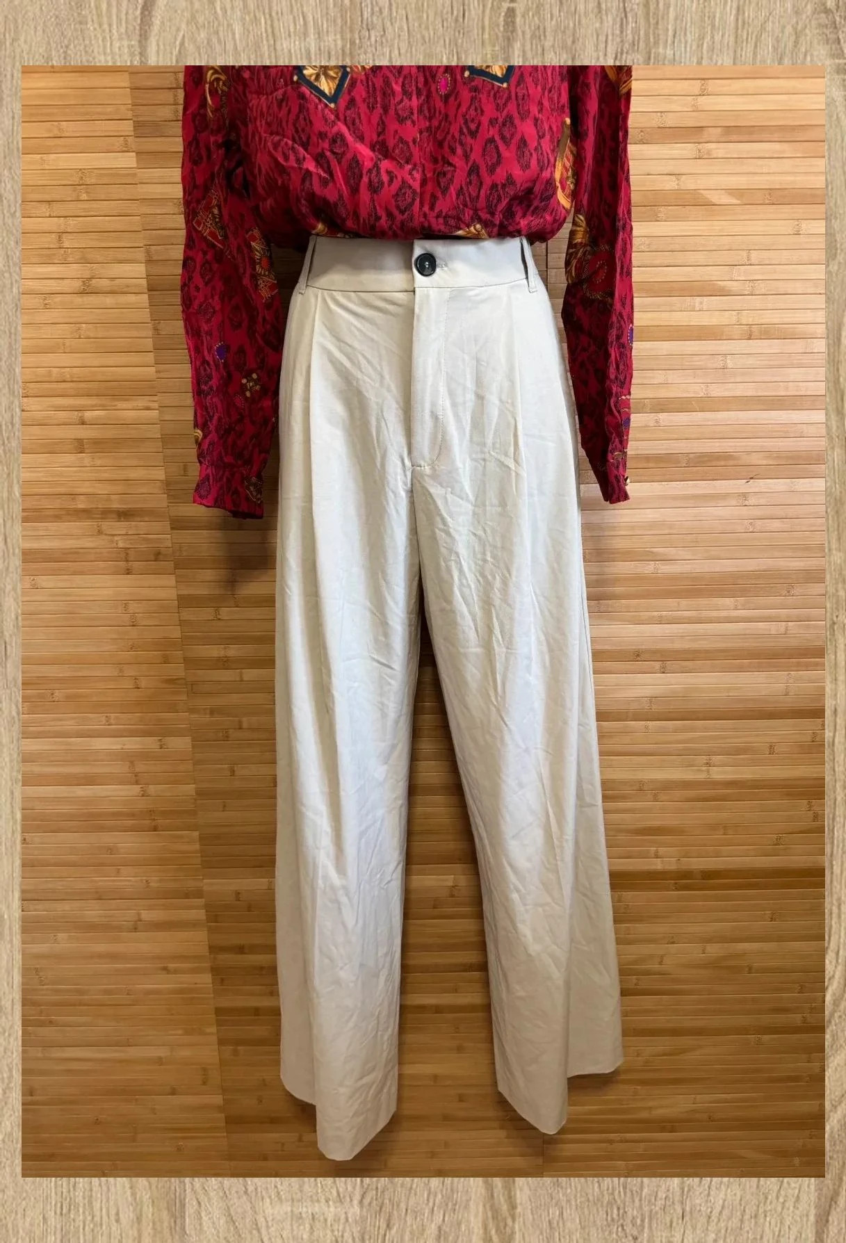 Divino pantalón ancho color crema de Zara , talla S 😍 – Zara – taille S / 36 / 8 3