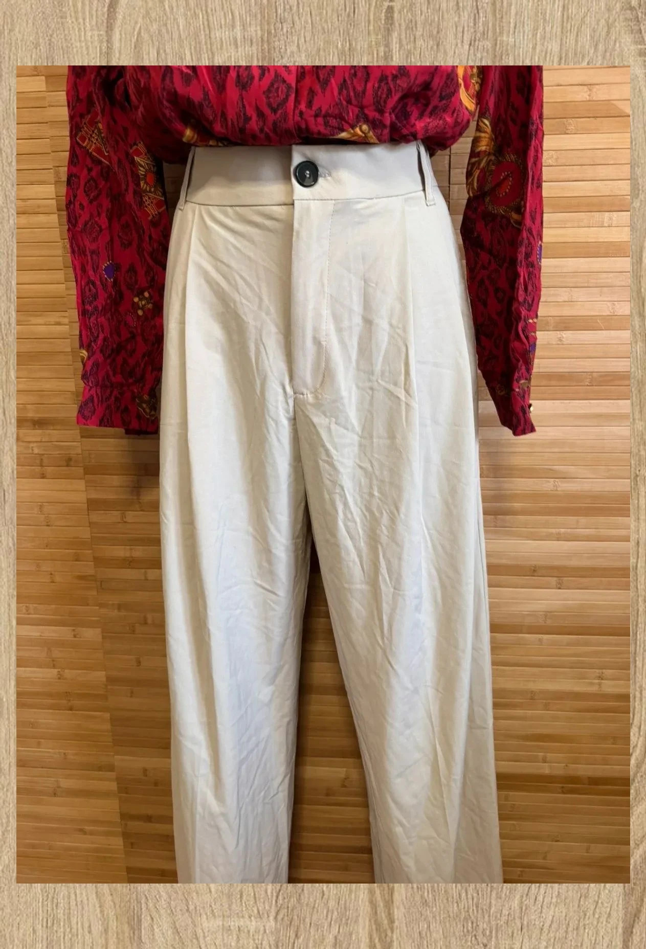 Divino pantalón ancho color crema de Zara , talla S 😍 – Zara – taille S / 36 / 8 4