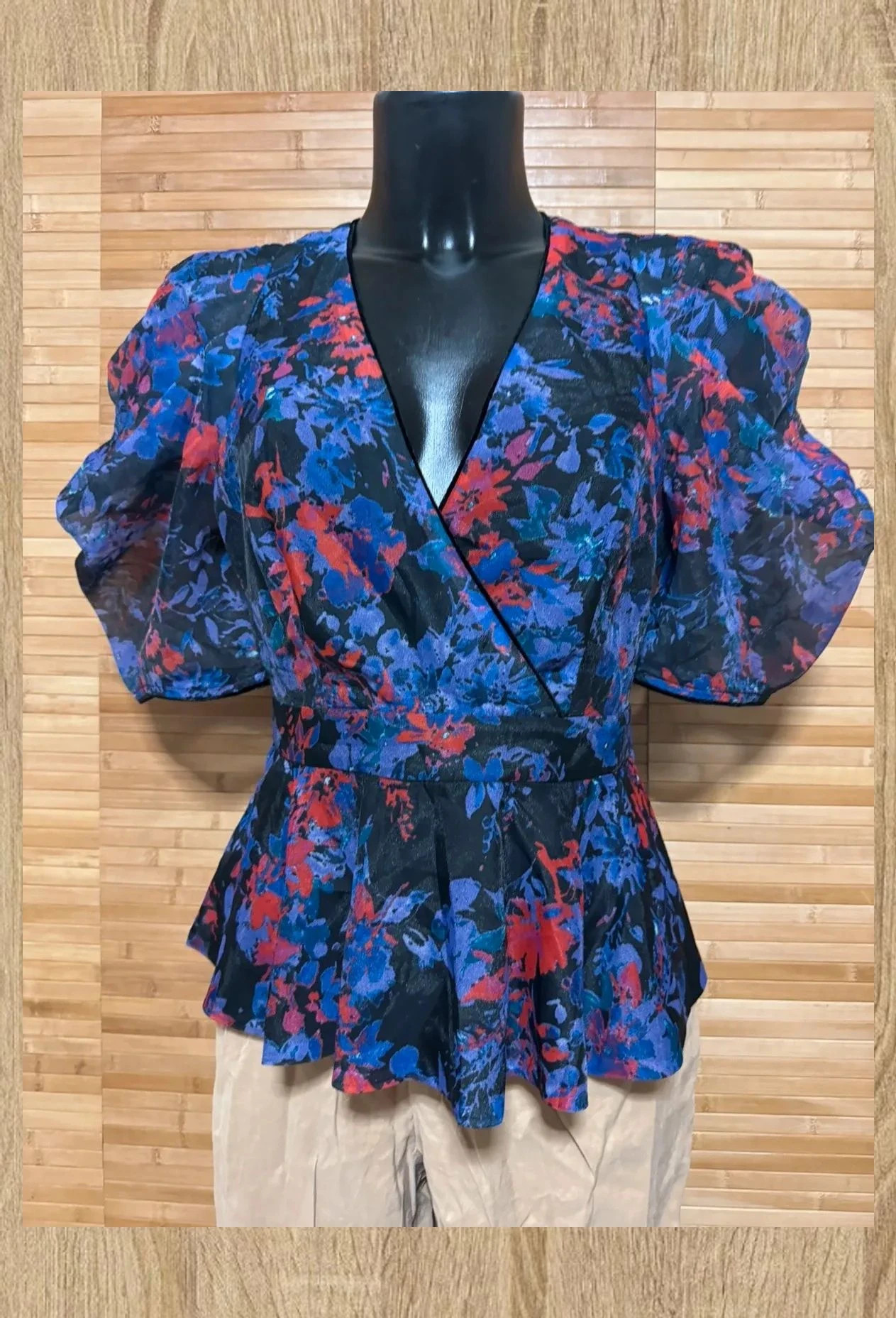 Espectacular blusa peplum vintage , talla única para M/L 😍 – Vintage – taille Taille unique 2
