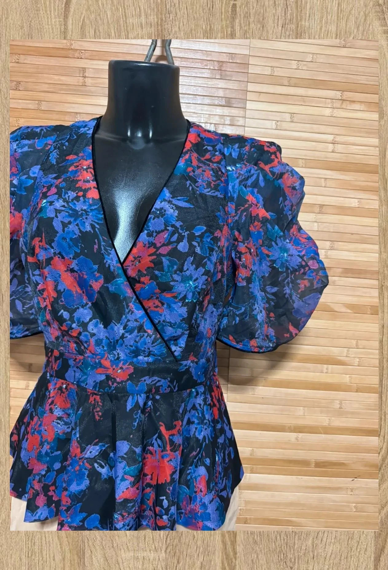 Espectacular blusa peplum vintage , talla única para M/L 😍 – Vintage – taille Taille unique 3