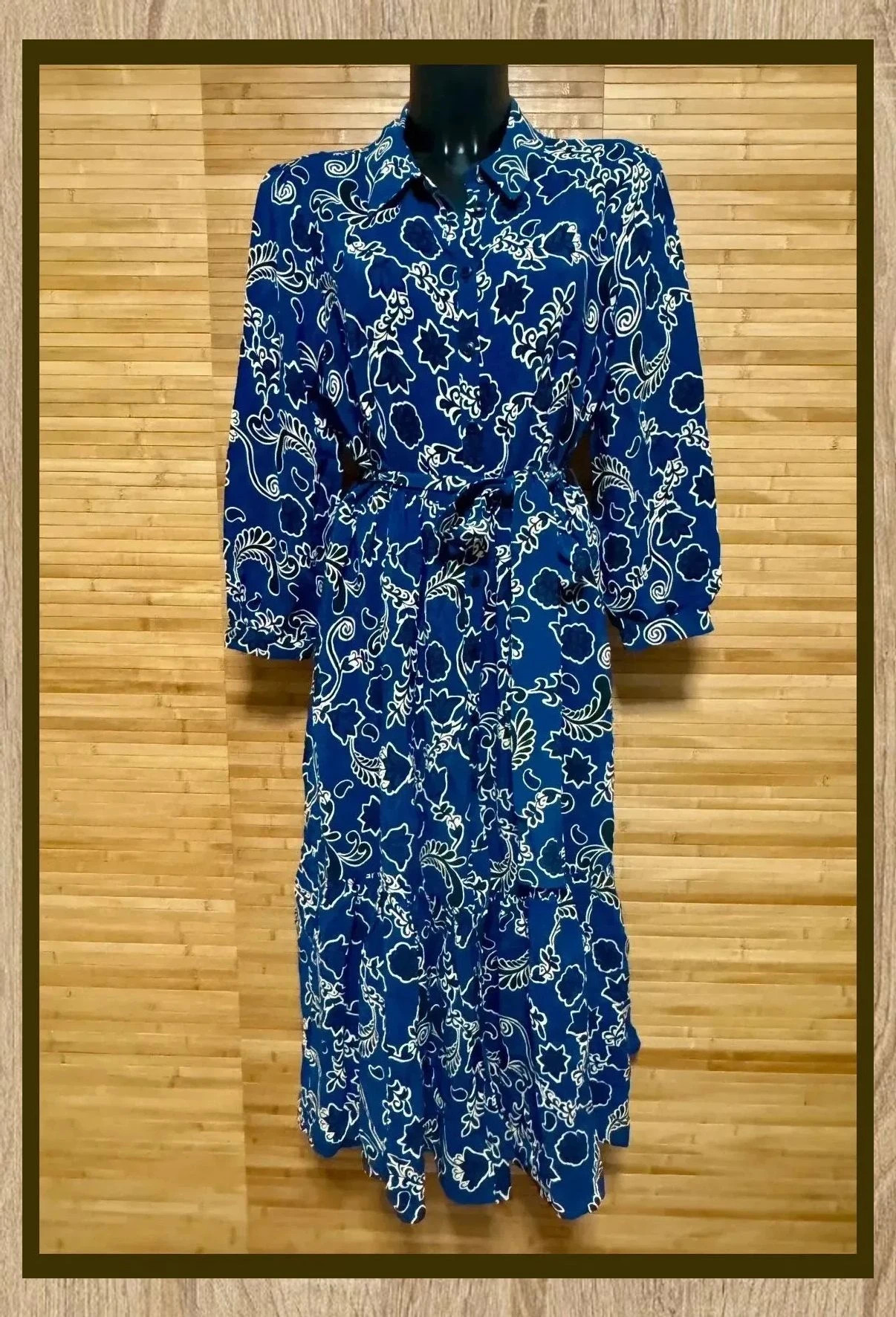 Divino vestido flores de Zara , talla L , con cinturón 😍 – Zara – taille L / 40 / 12