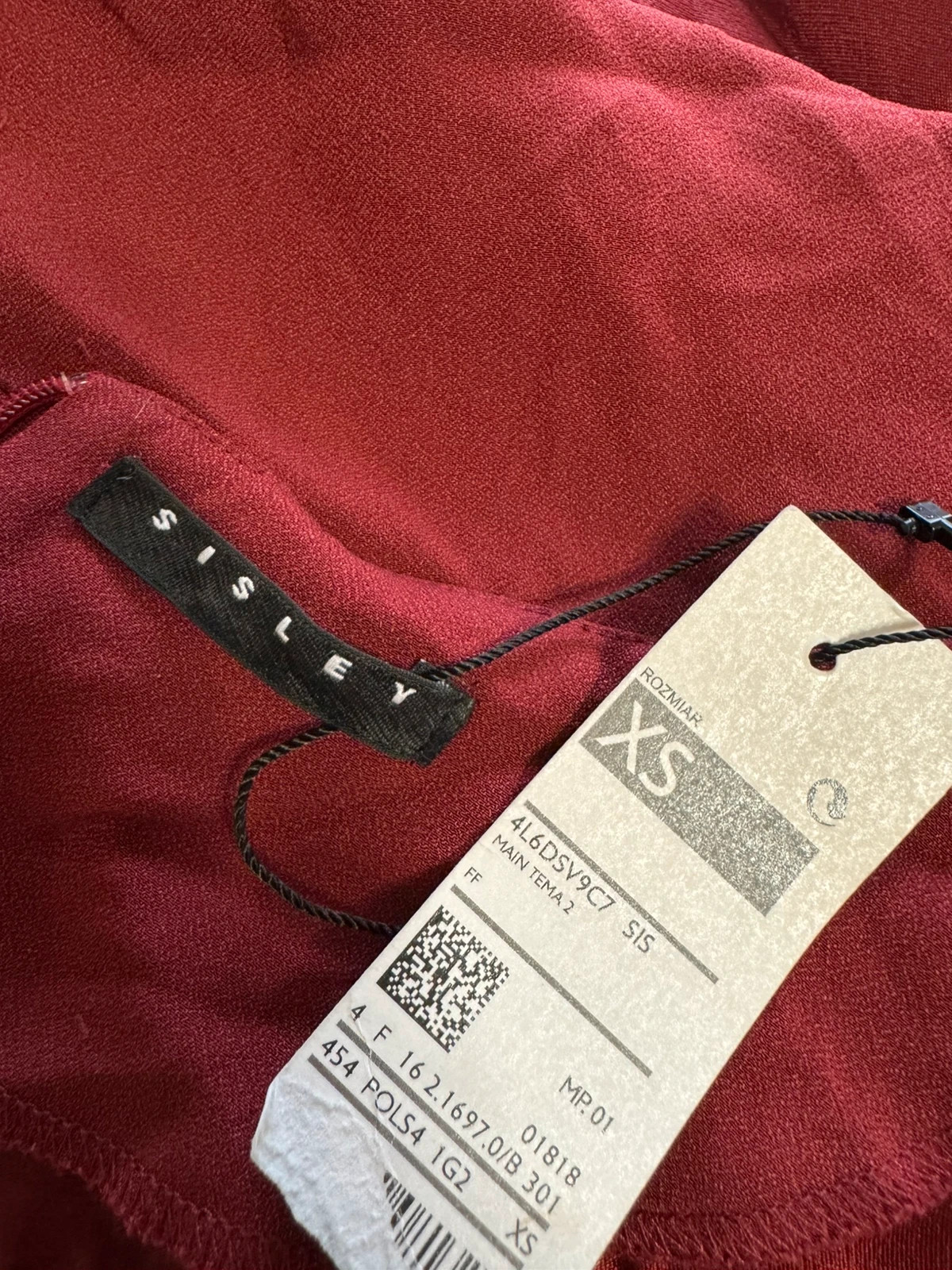 Divino vestido burdeos marca sisley talla XS 😍 – Sisley – taille XS / 34 / 6 5