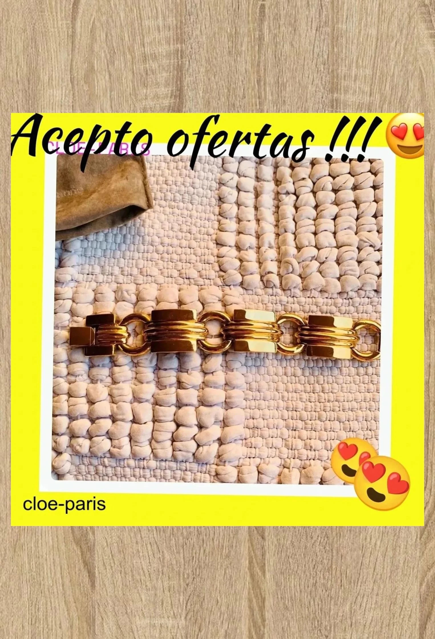 Pulsera dorada vintage de paco rabanne 😍 – Paco Rabanne 2