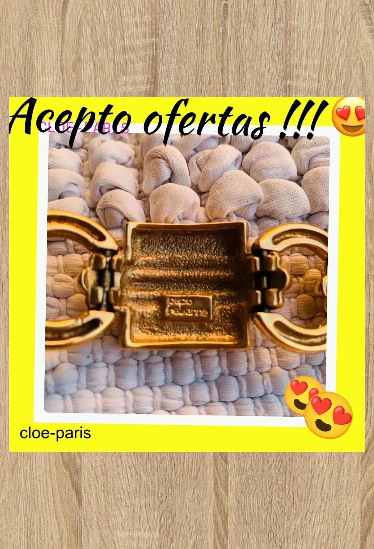 Pulsera dorada vintage de paco rabanne 😍 – Paco Rabanne 3