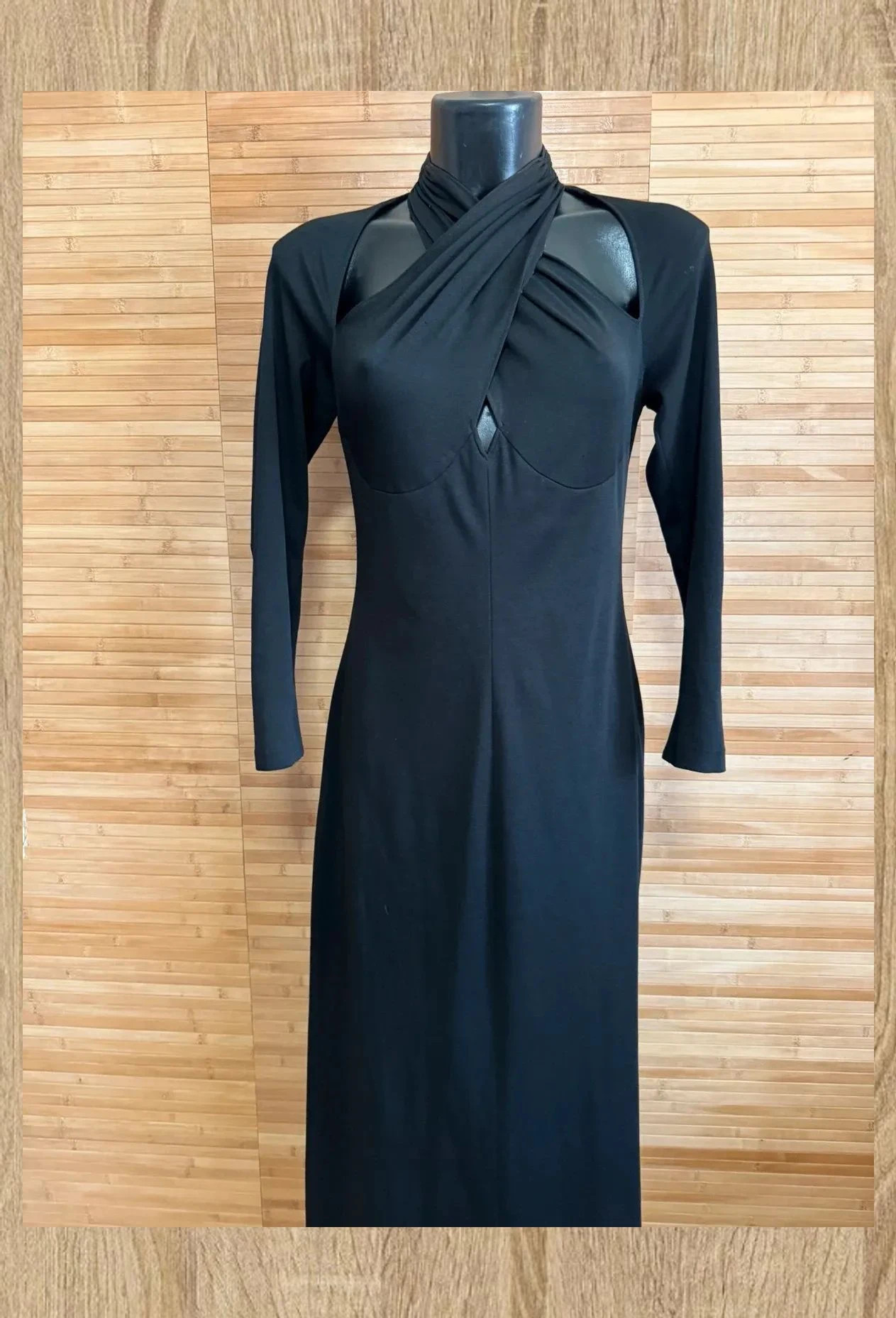 Divino vestido negro vintage , talla 40 , tela elástica 😍 – Vintage – taille L / 40 / 12 3