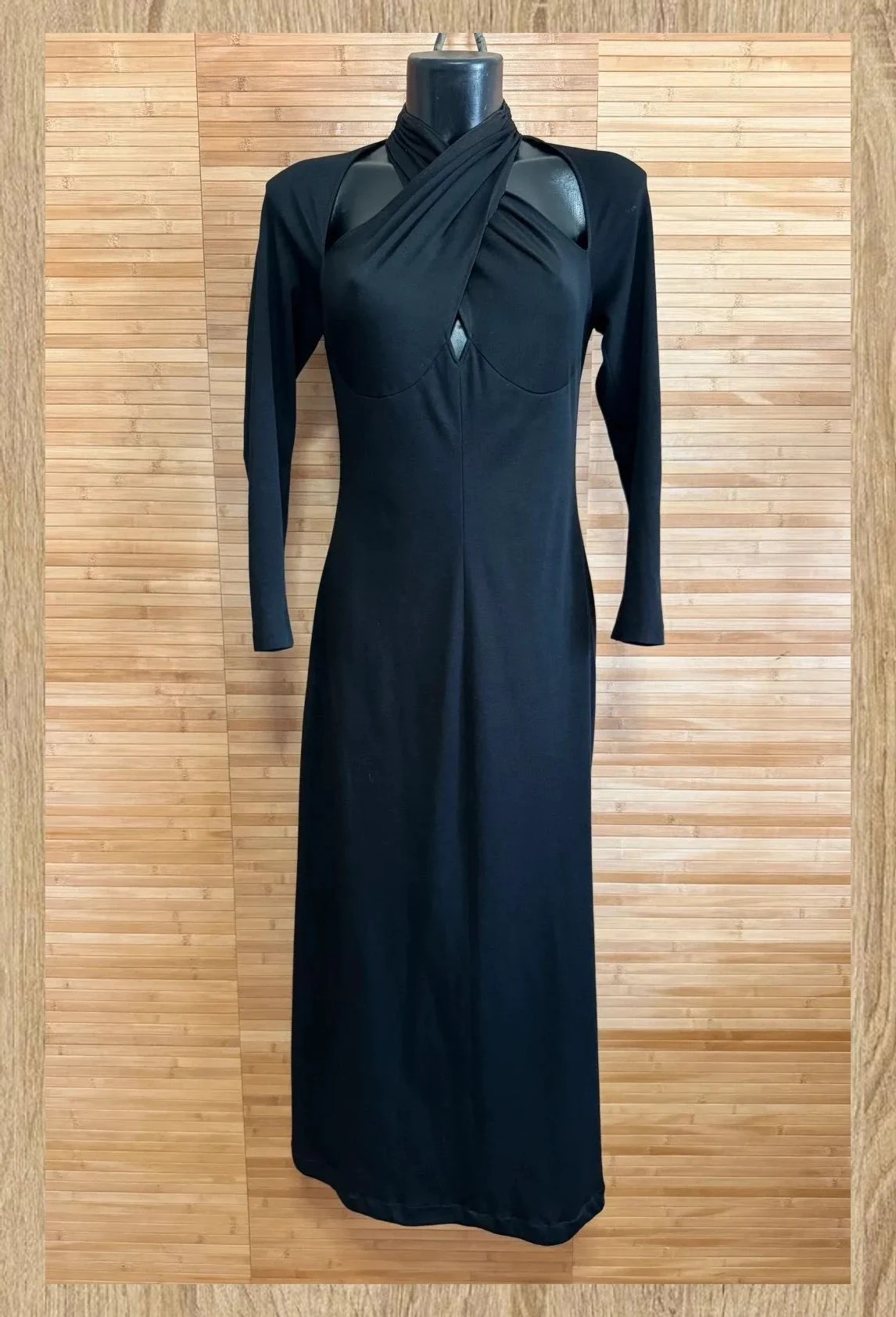 Divino vestido negro vintage , talla 40 , tela elástica 😍 – Vintage – taille L / 40 / 12
