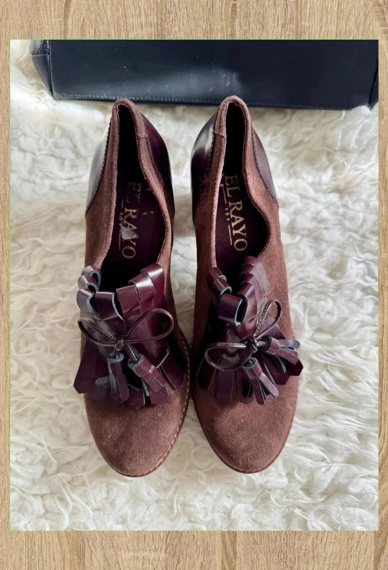 Divinos zapatos tacones grueso de marca el Rayo , piel , número 40 😍 – El rayo – taille 40 3