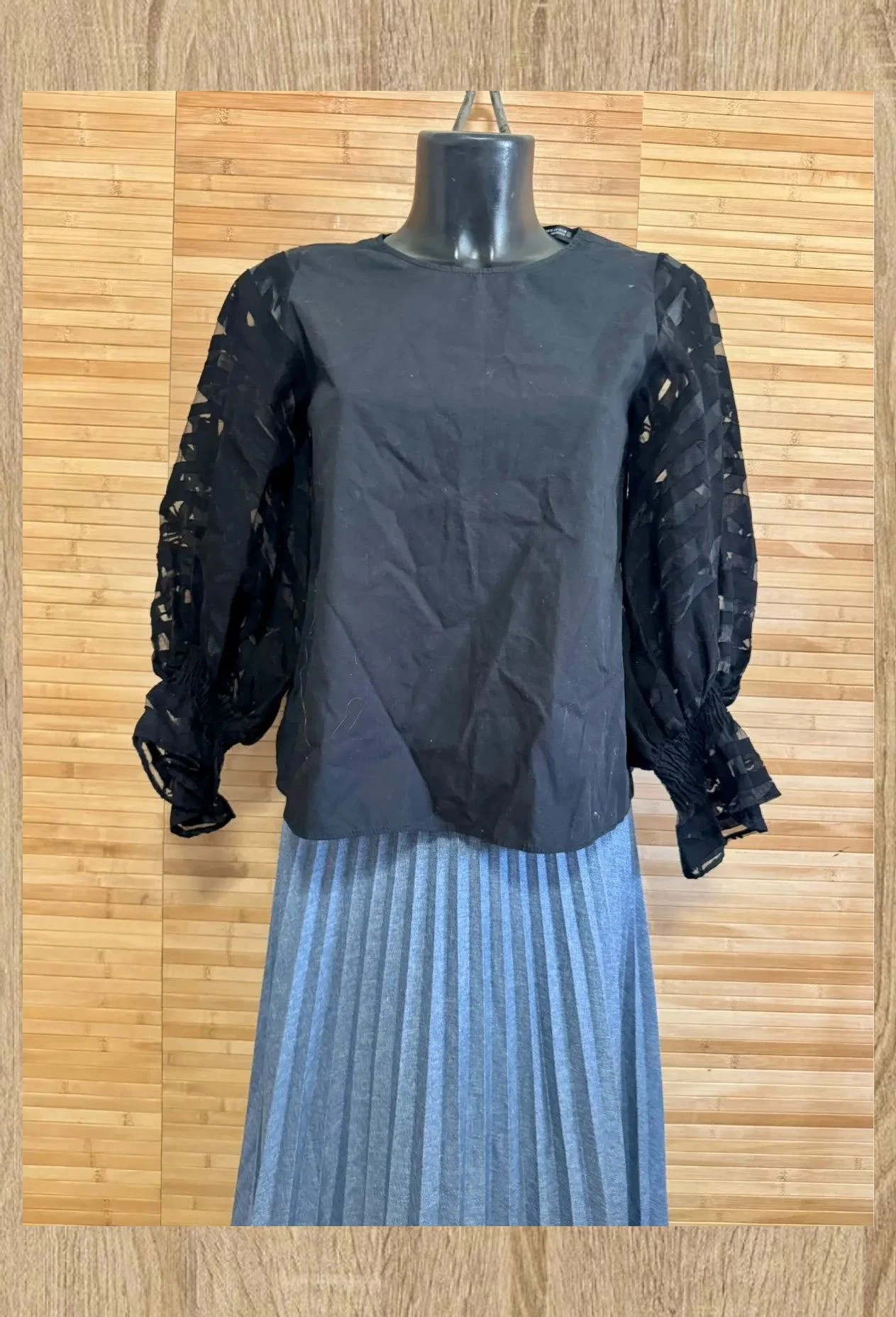 Divina blusa negra de Zara talla XS 😍 – Zara – taille XS / 34 / 6 4