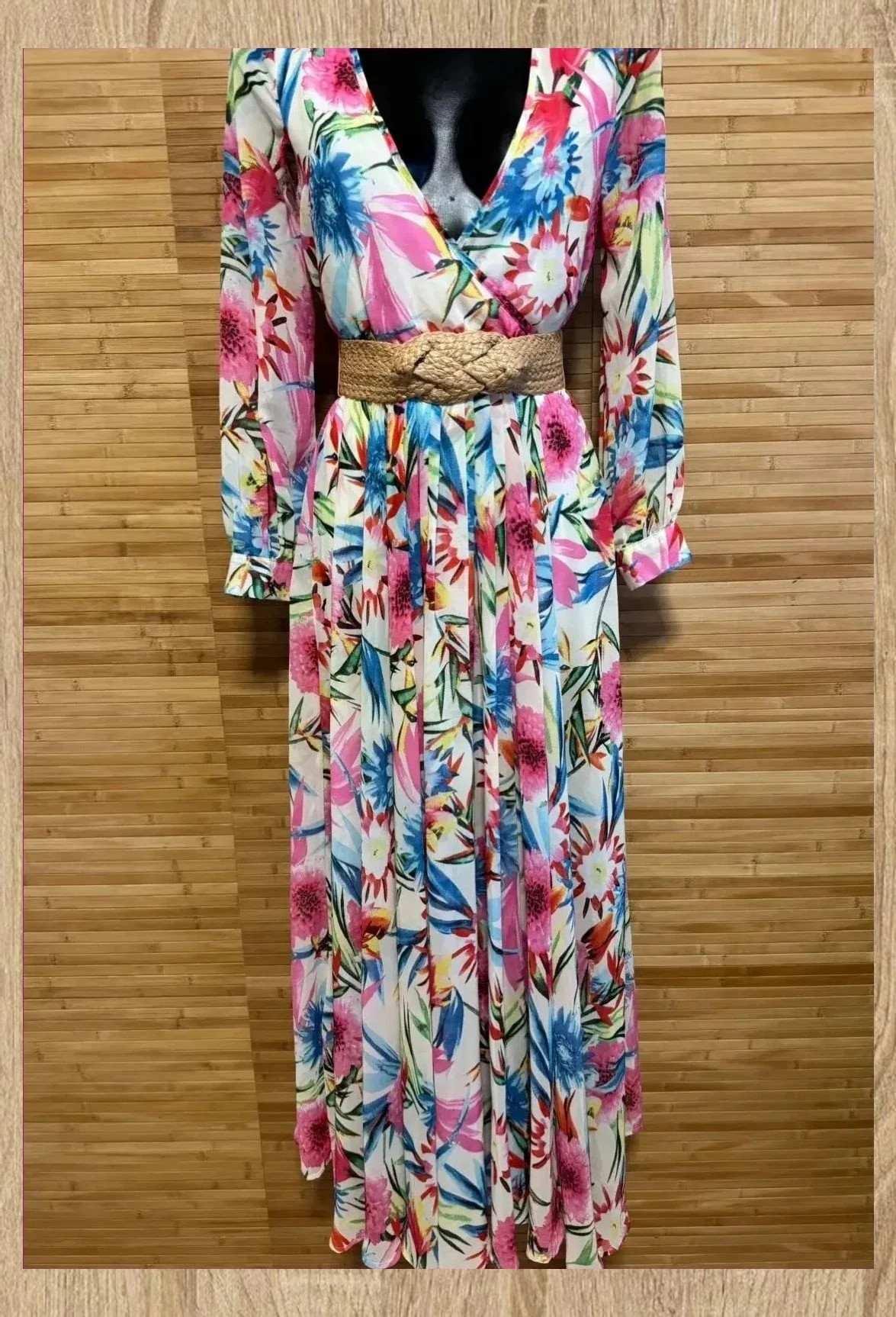 Vestido largo flores , falda mucho vuelo , talla L 😍 – Haoduoyi – taille L / 40 / 12 2