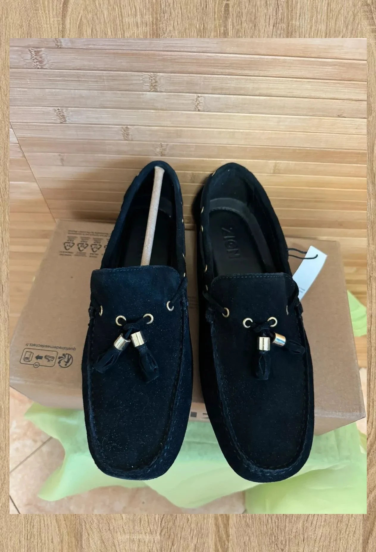 ZIGN flats for men in black. Made of ante. Sin usar. Size 43 EU 😍 – Zign – taille EU 43 3