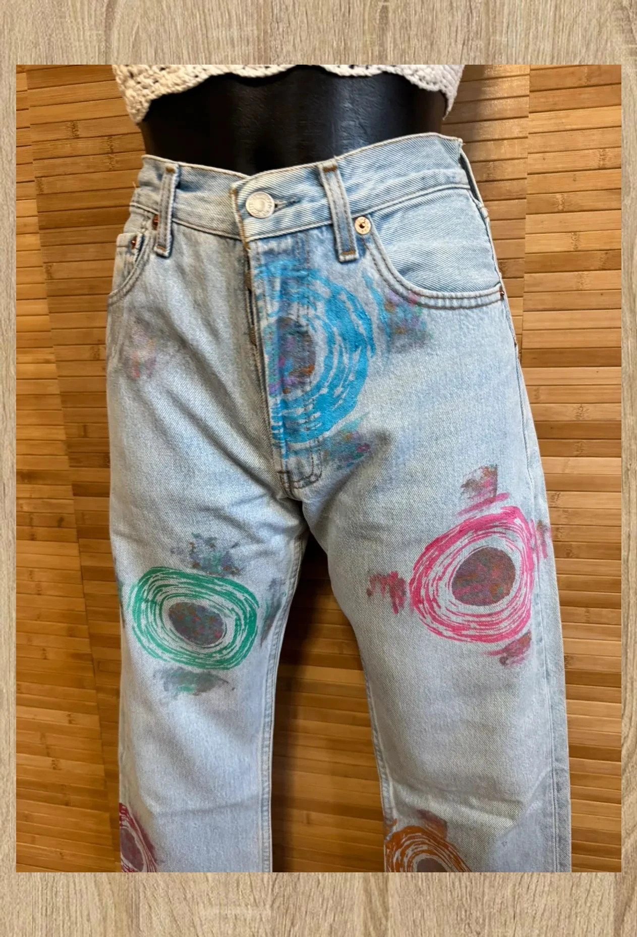 Espectacular vaquero vintage Levis costumizado , talla 38 😍 – Levi's – taille M / 38 / 10 3