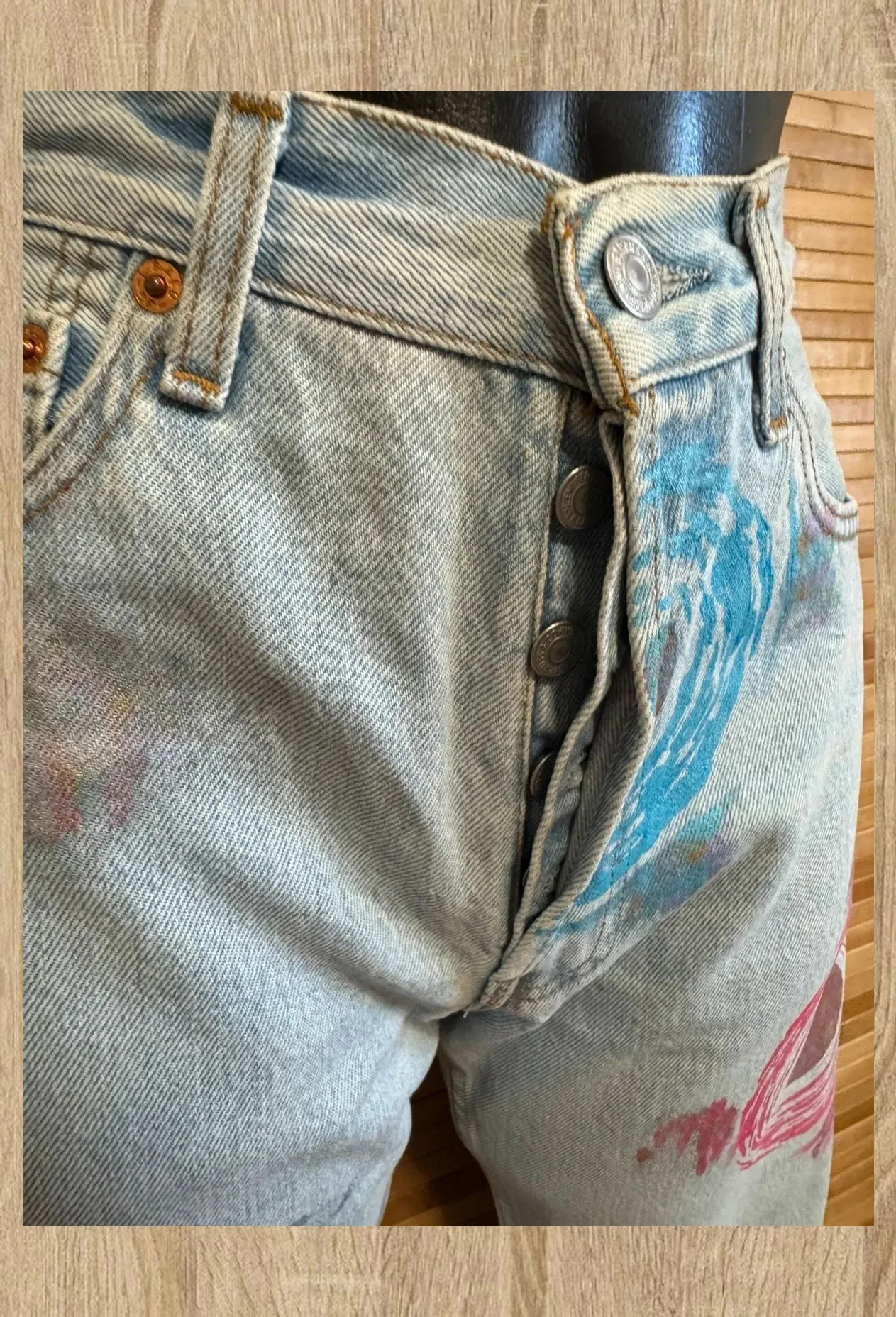 Espectacular vaquero vintage Levis costumizado , talla 38 😍 – Levi's – taille M / 38 / 10 4