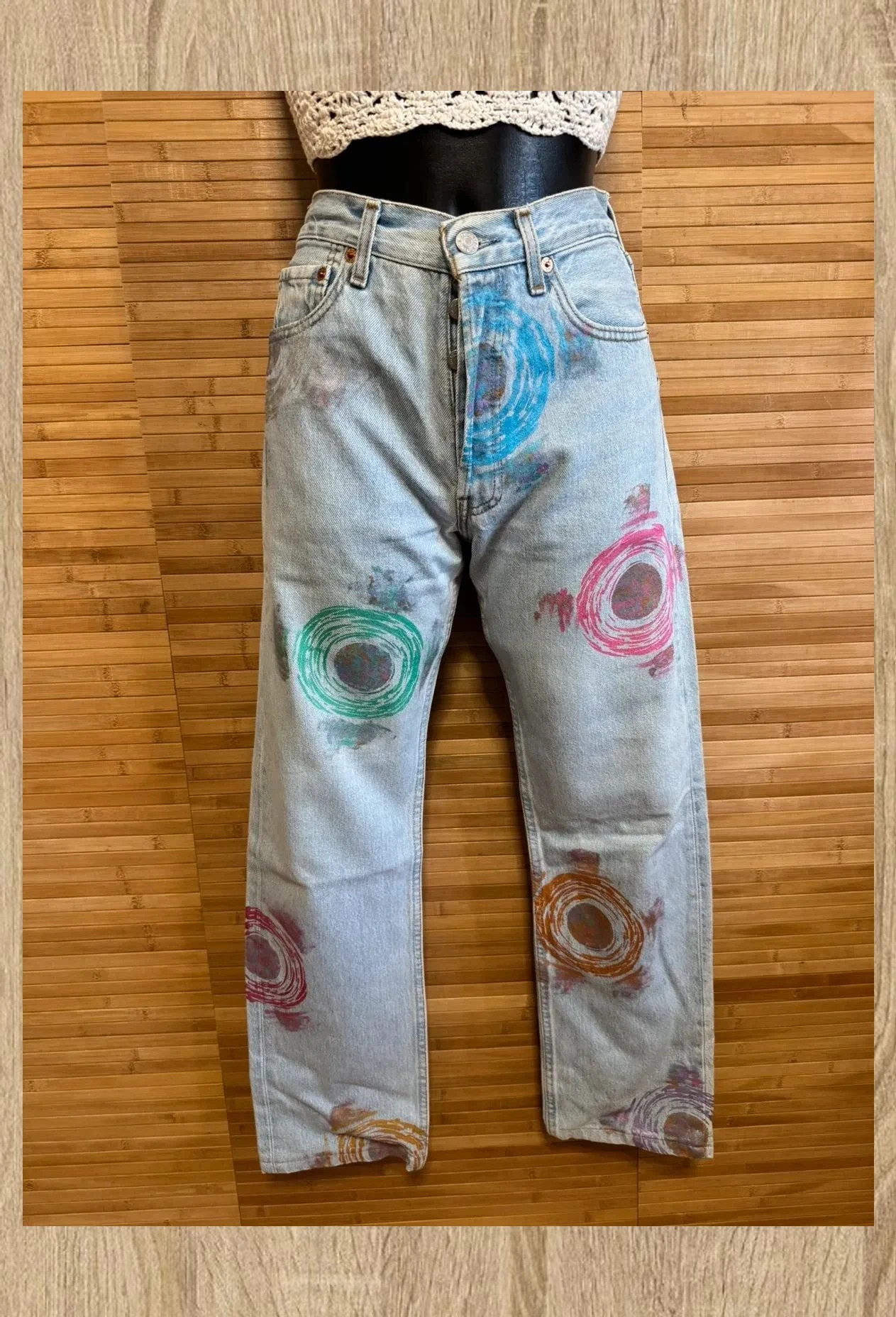 Espectacular vaquero vintage Levis costumizado , talla 38 😍 – Levi's – taille M / 38 / 10 2