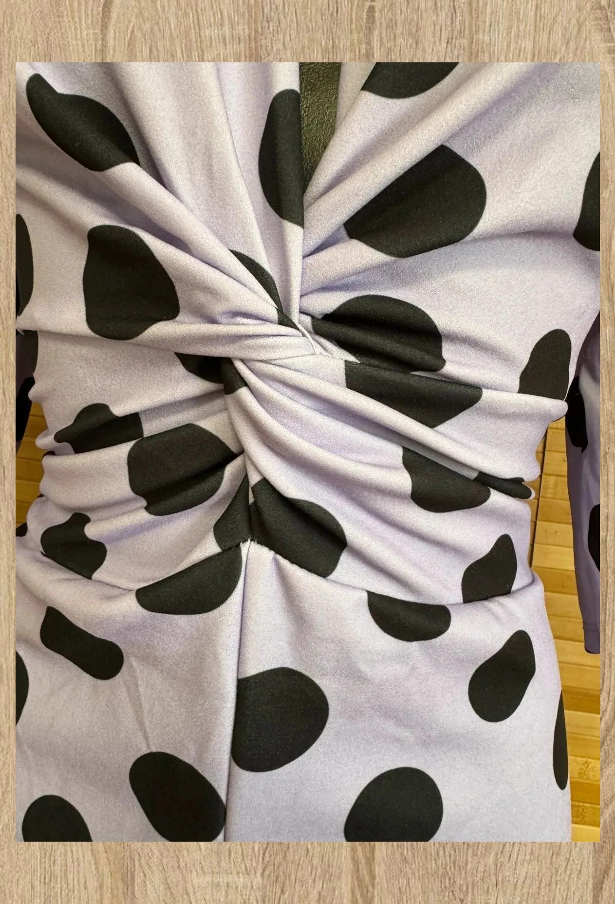 Elegante vestido midi lunares , tela elástica, talla única para S/M 😍 – La Boutique – taille Taille unique 5