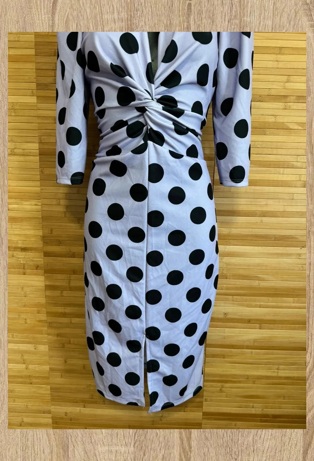 Elegante vestido midi lunares , tela elástica, talla única para S/M 😍 – La Boutique – taille Taille unique 2