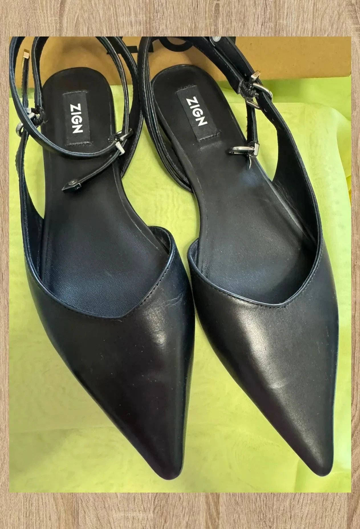 Divina manoletinas piel negras de marca Zign , talla 40 😍 – Zign – taille 40 2