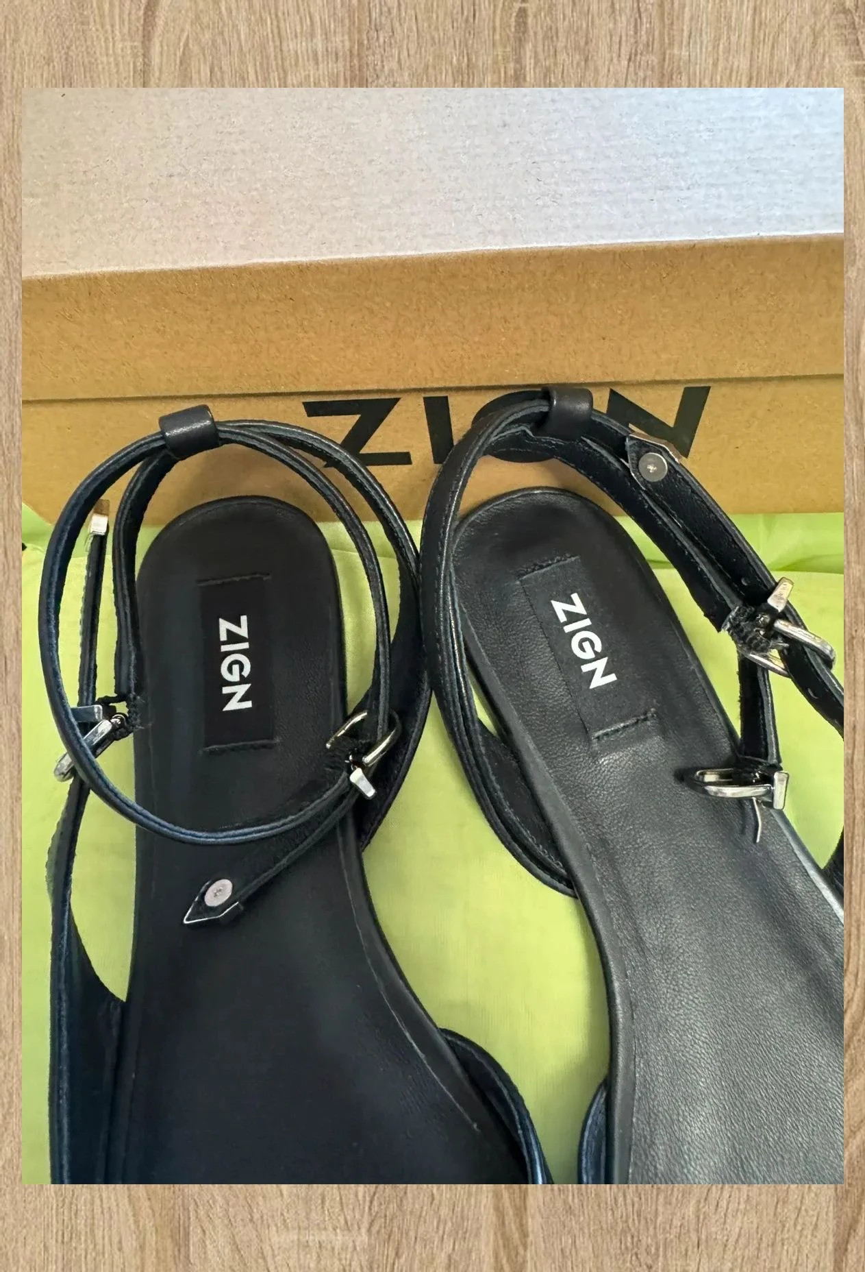 Divina manoletinas piel negras de marca Zign , talla 40 😍 – Zign – taille 40 3