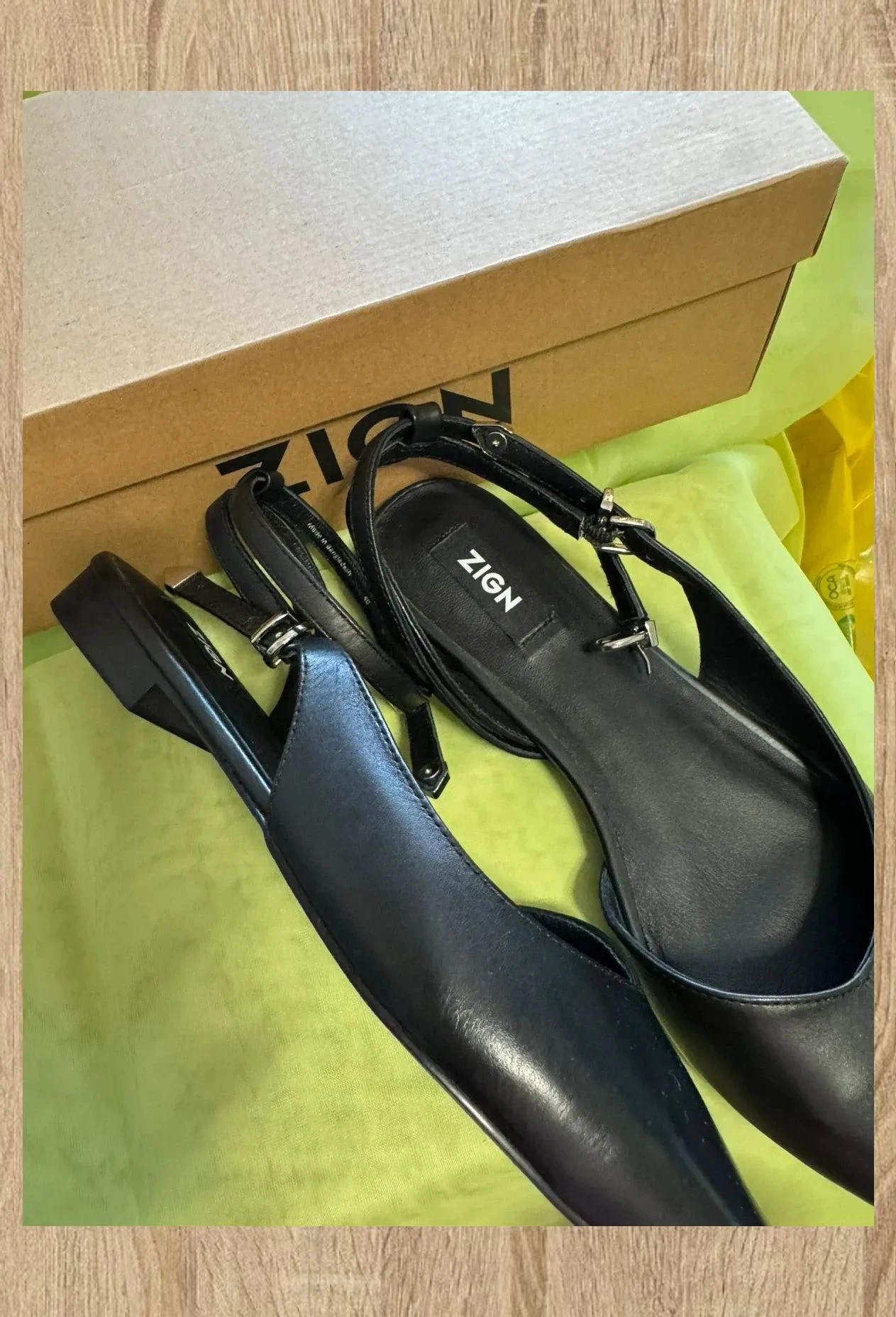 Divina manoletinas piel negras de marca Zign , talla 40 😍 – Zign – taille 40 4