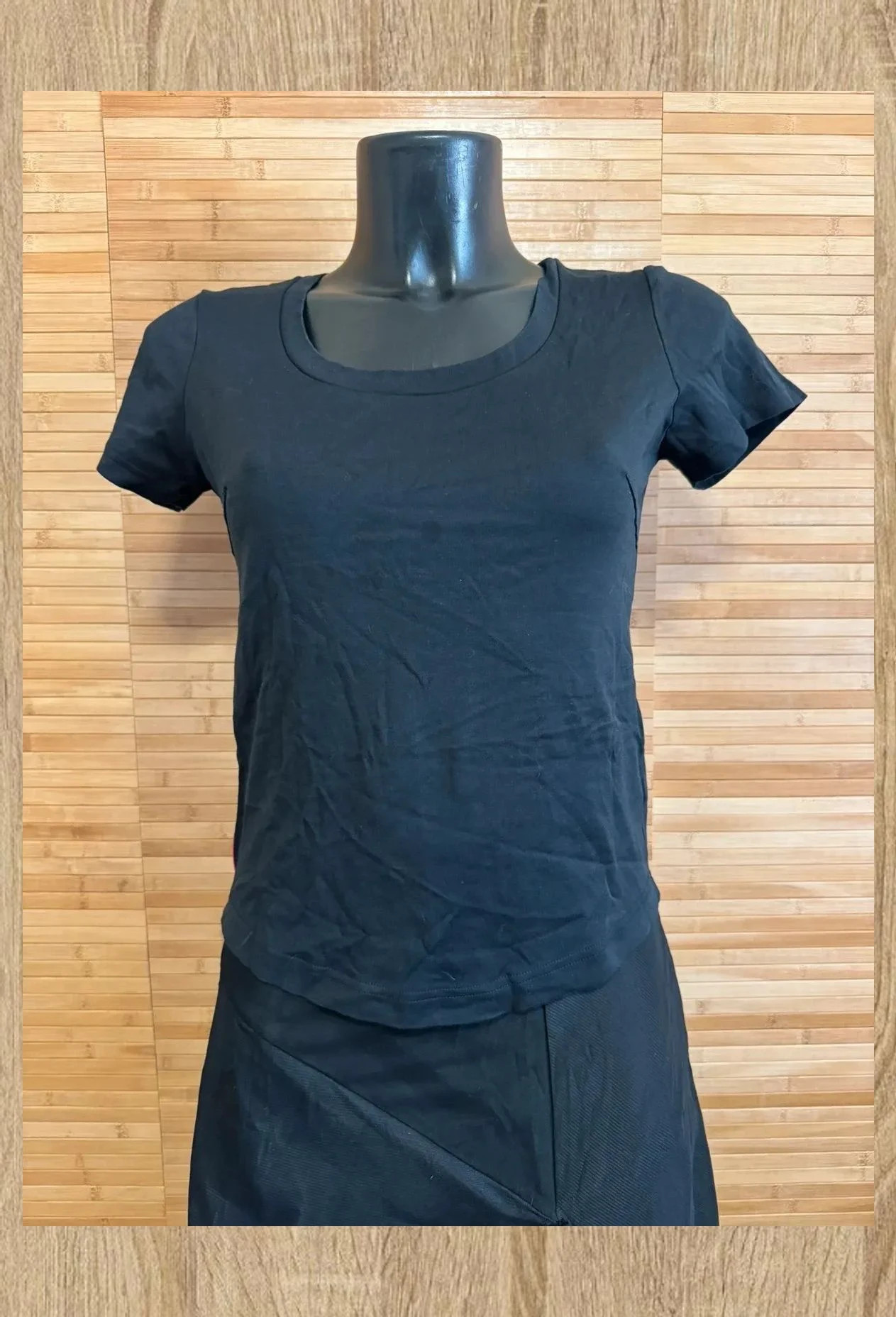 Camiseta negra algodón de prada talla M 😍