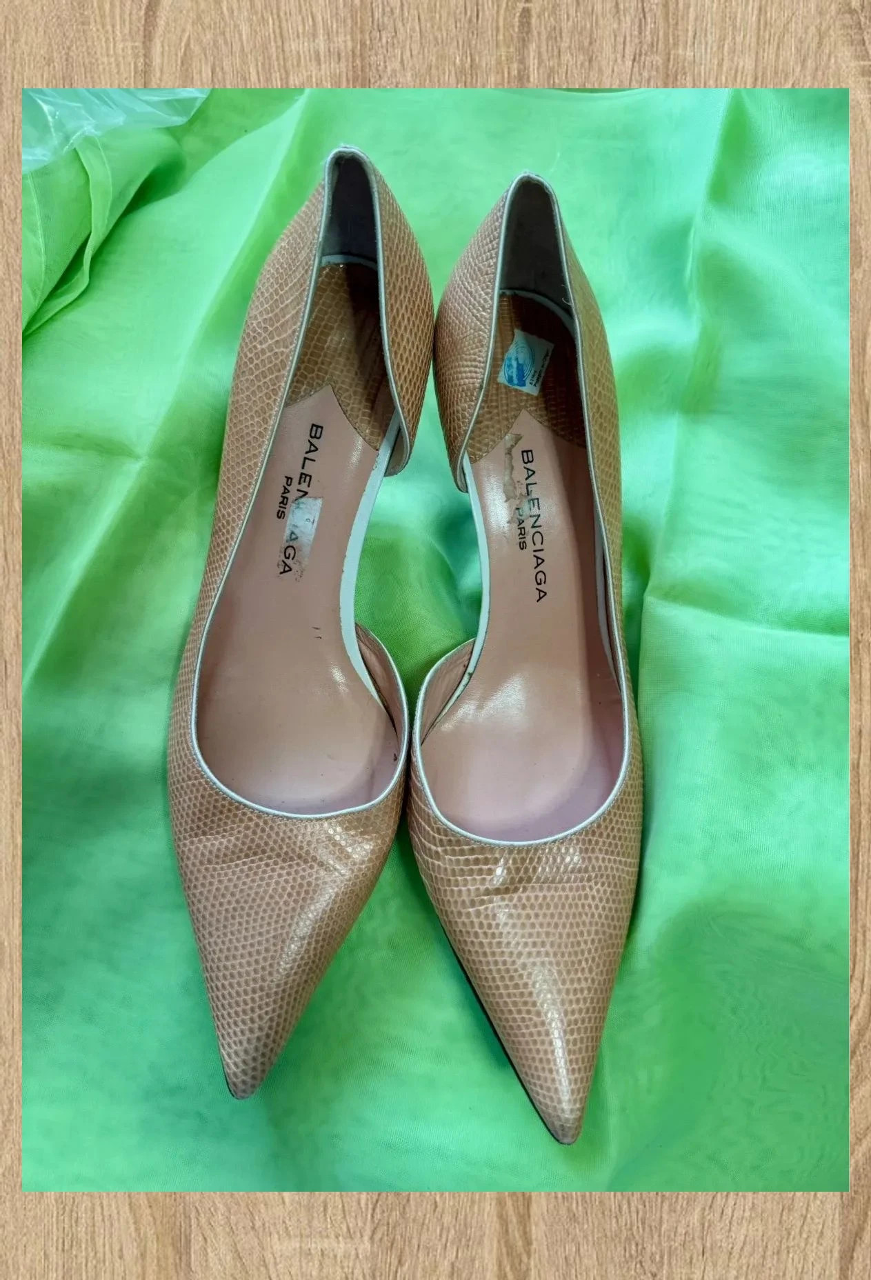Divinos zapatos tacón vintage de Balenciaga , piel , número 41 😍