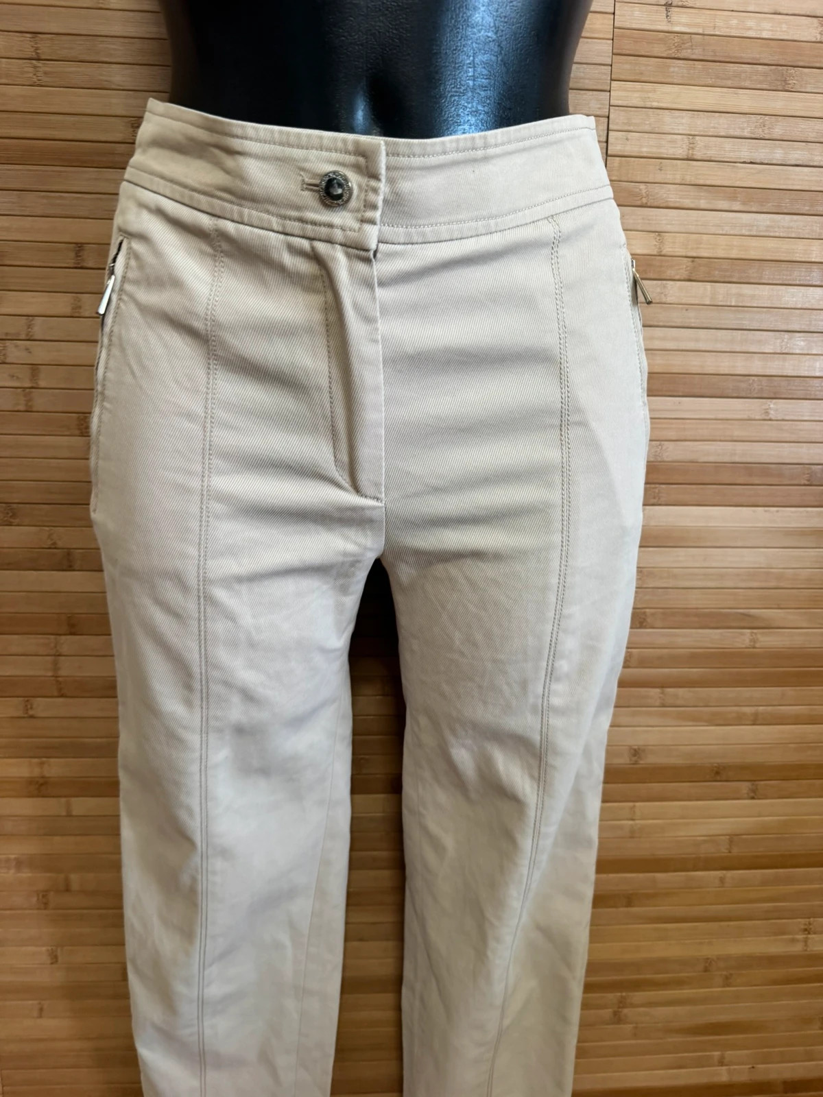Pantalones pitillo color beige claro talla S 😍 – Carolina Herrera – taille S / 36 / 8 2