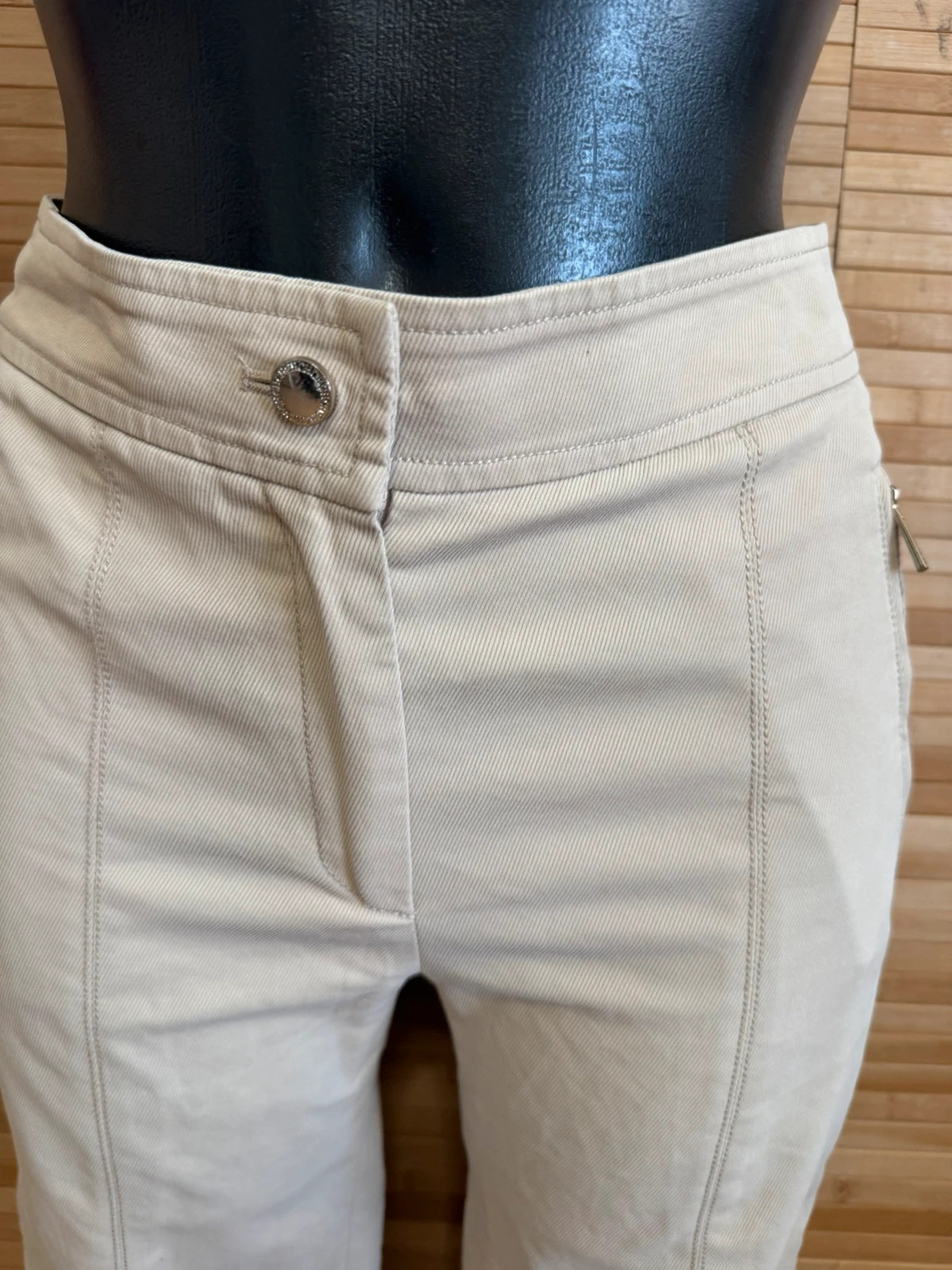 Pantalones pitillo color beige claro talla S 😍 – Carolina Herrera – taille S / 36 / 8 3