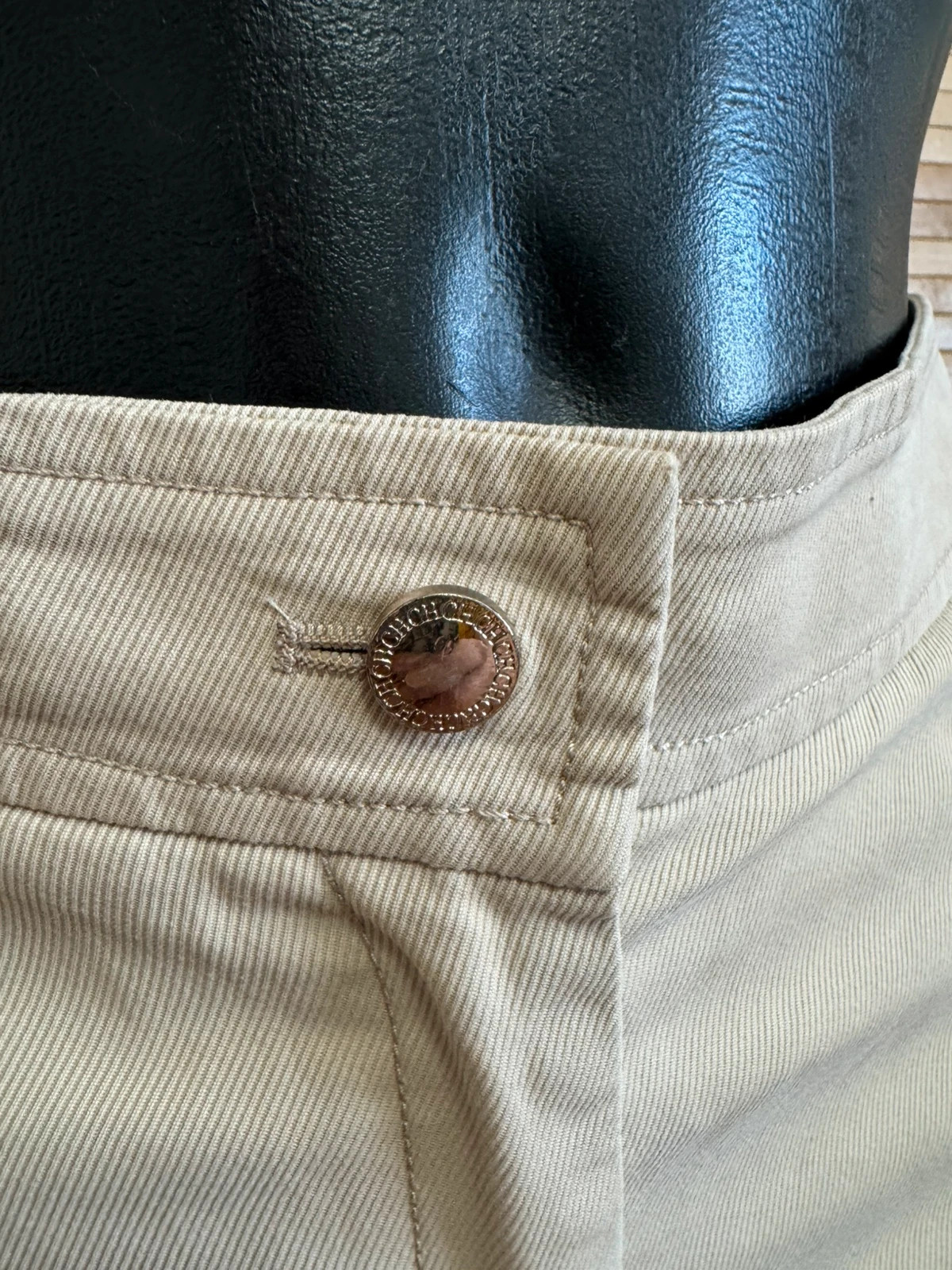 Pantalones pitillo color beige claro talla S 😍 – Carolina Herrera – taille S / 36 / 8 5