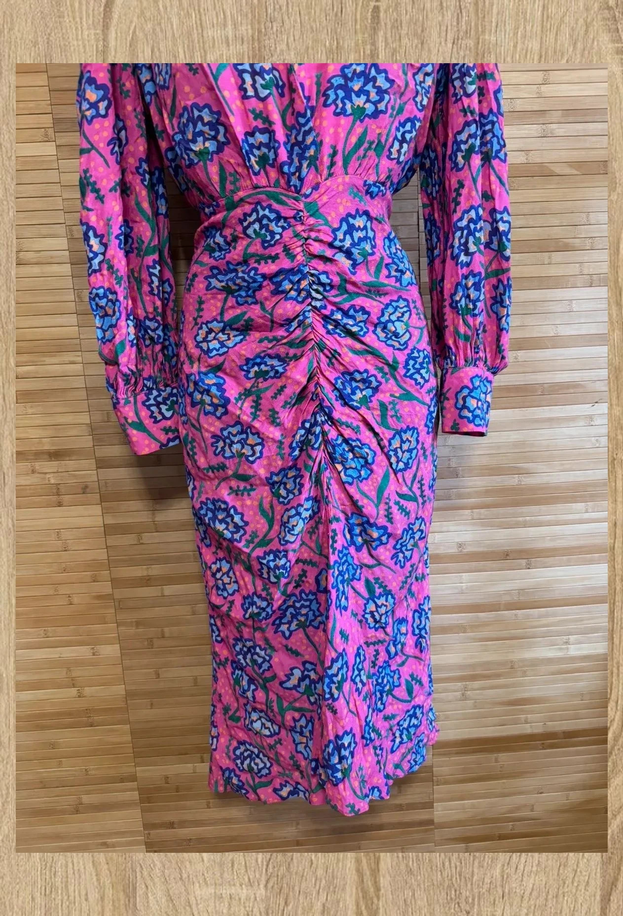 Divino vestido estampado , drapeado , de lady pipa , tela viscosa, talla M 😍 – Lady Pipa – taille M / 38 / 10 2