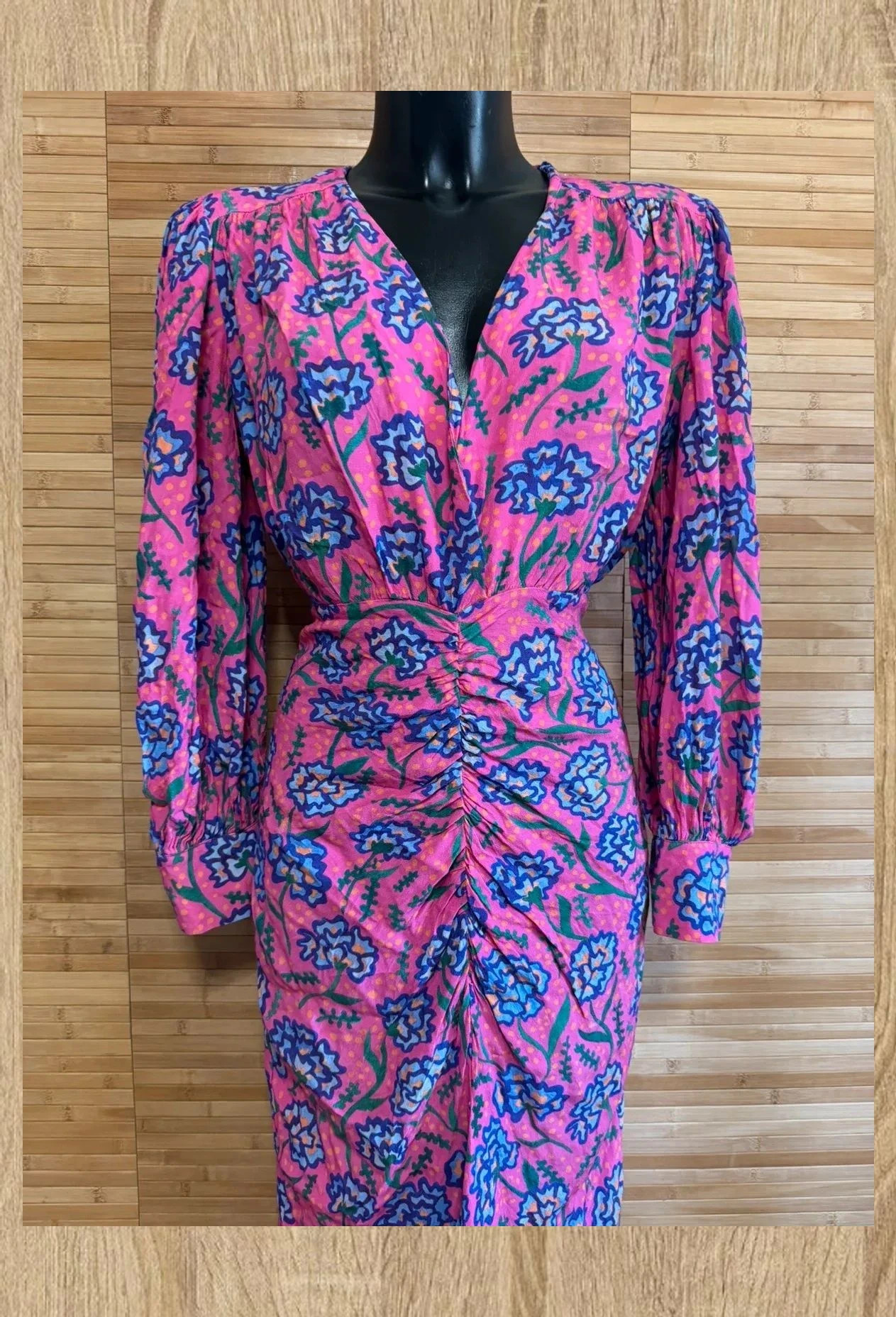 Divino vestido estampado , drapeado , de lady pipa , tela viscosa, talla M 😍 – Lady Pipa – taille M / 38 / 10 3