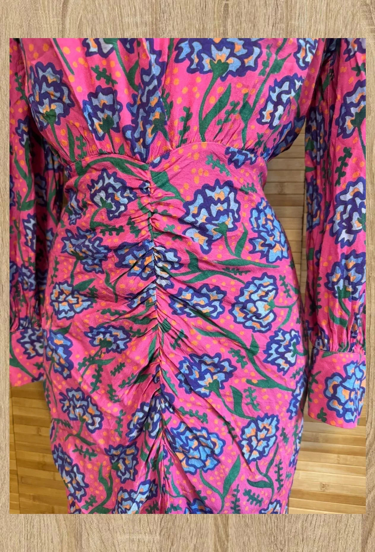 Divino vestido estampado , drapeado , de lady pipa , tela viscosa, talla M 😍 – Lady Pipa – taille M / 38 / 10 4