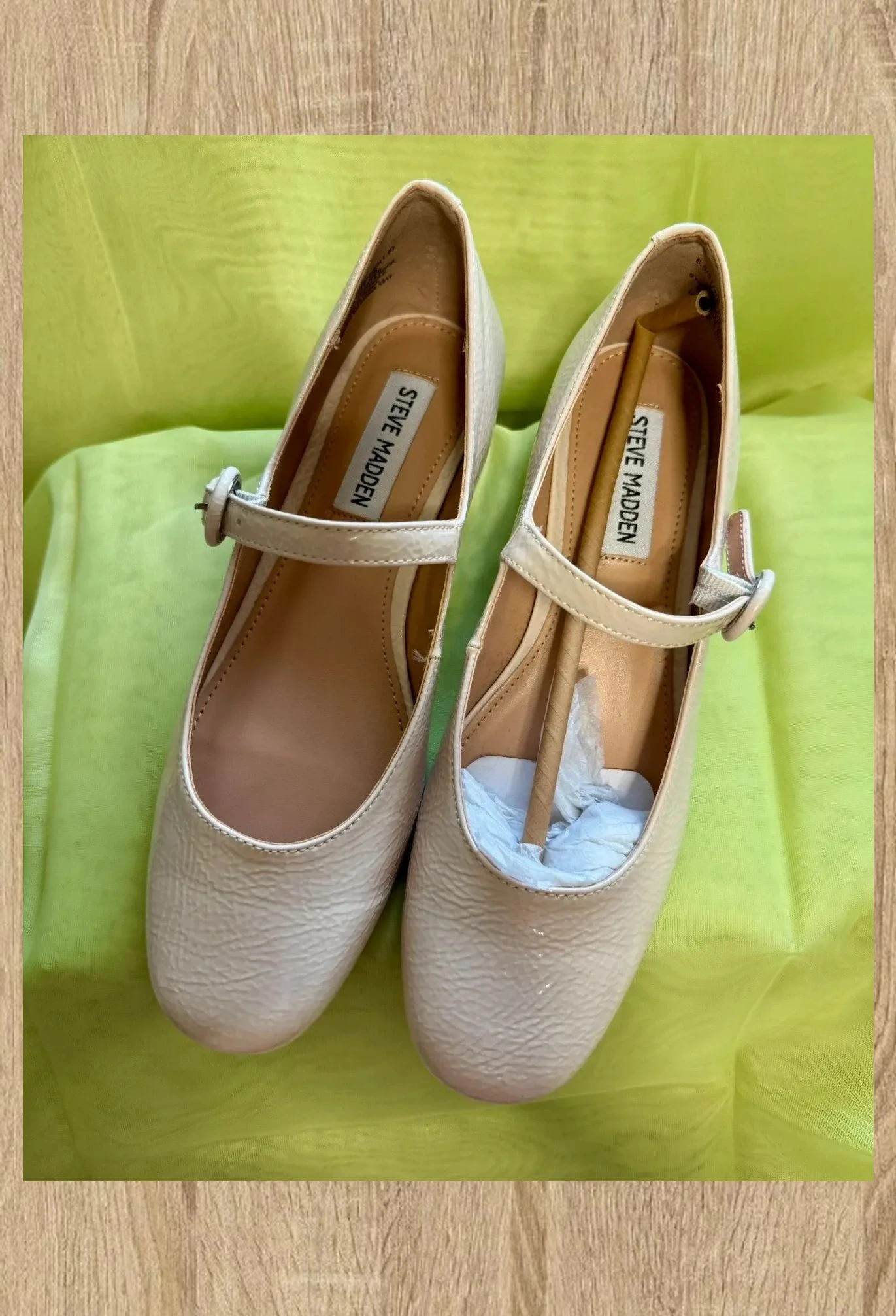 Divinas manoletinas tacón bajo charol color crema de Steve Madden, número 37 😍 – Steve Madden – taille 37 2