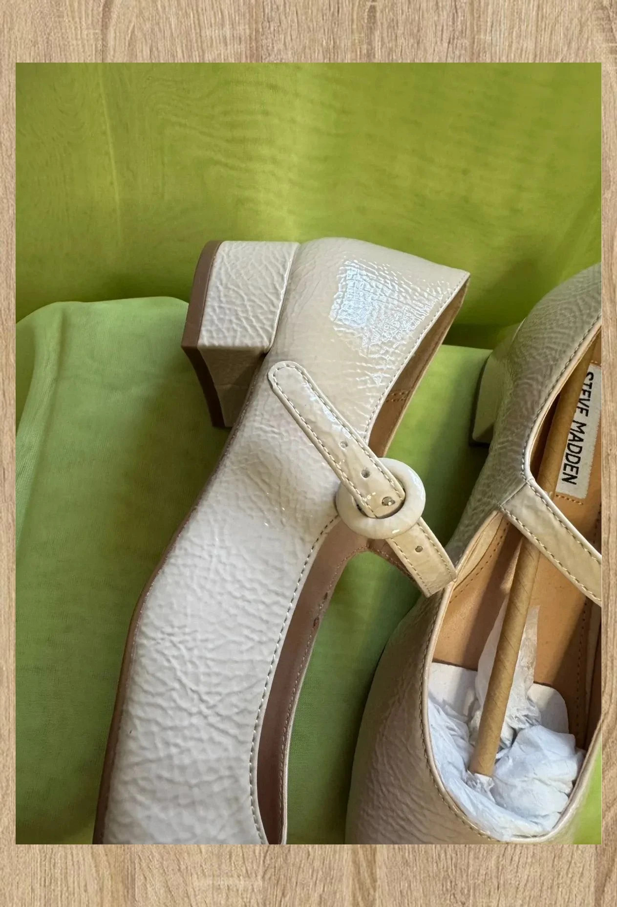 Divinas manoletinas tacón bajo charol color crema de Steve Madden, número 37 😍 – Steve Madden – taille 37 5