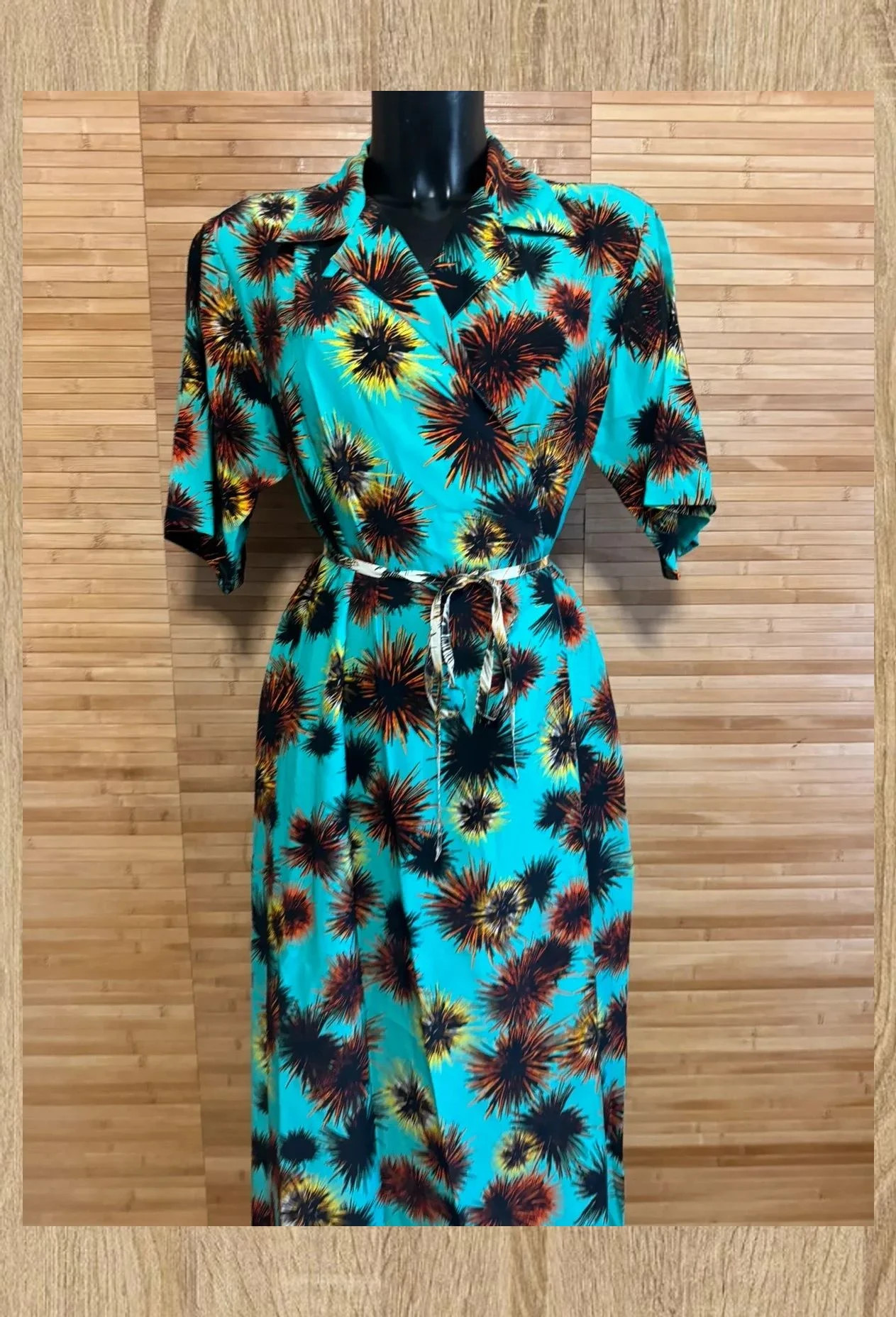Vestido largo cruzado marca Kenzo, talla 36 , con bolsillos , lleva otro vestido debajo como forro 😍 – Kenzo – taille S / 36 / 8 3