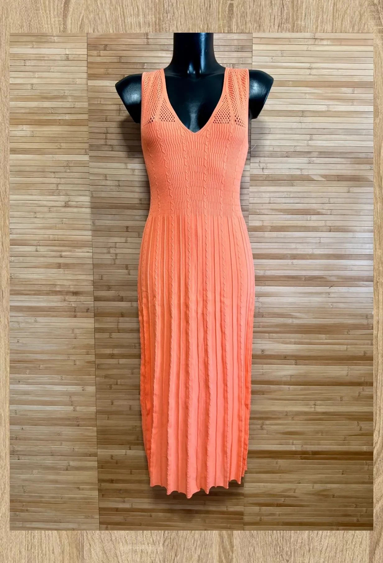 Espectacular vestido midi punto de marca Kenzo , talla S , elástico 😍