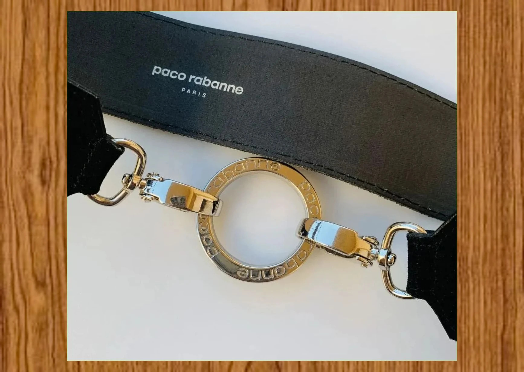 Divino cinturón negro piel ante de Paco rabanne 😍 – Paco Rabanne – taille 75 cm 5