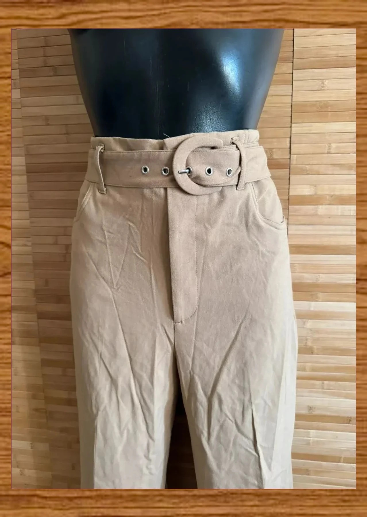 Pantalones Zara pinza , talla M, color beige 😍 – Zara – taille M / 38 / 10 3