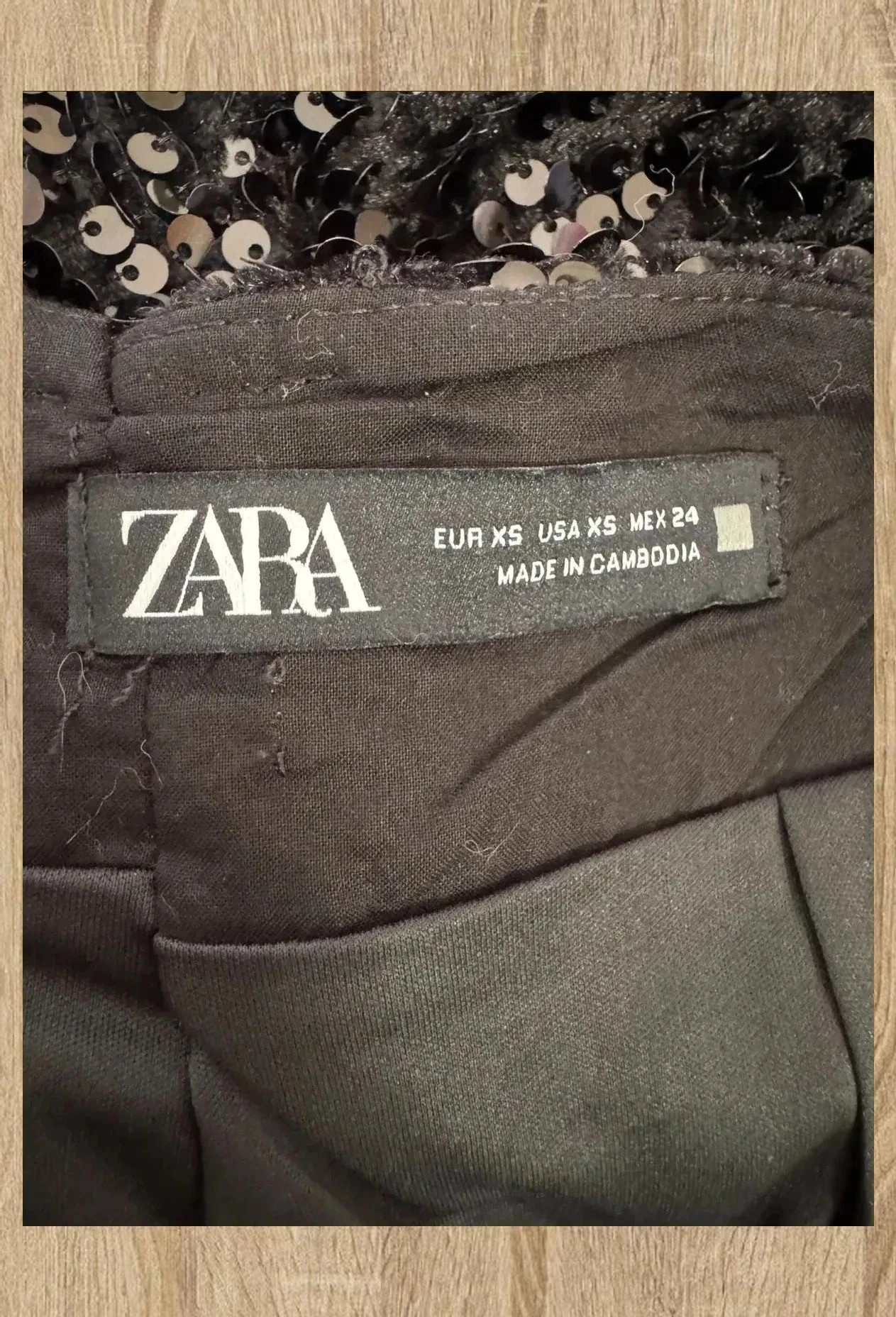 Short lentejuelas de Zara , talla XS 😍 – Zara – taille XS / 34 / 6 5