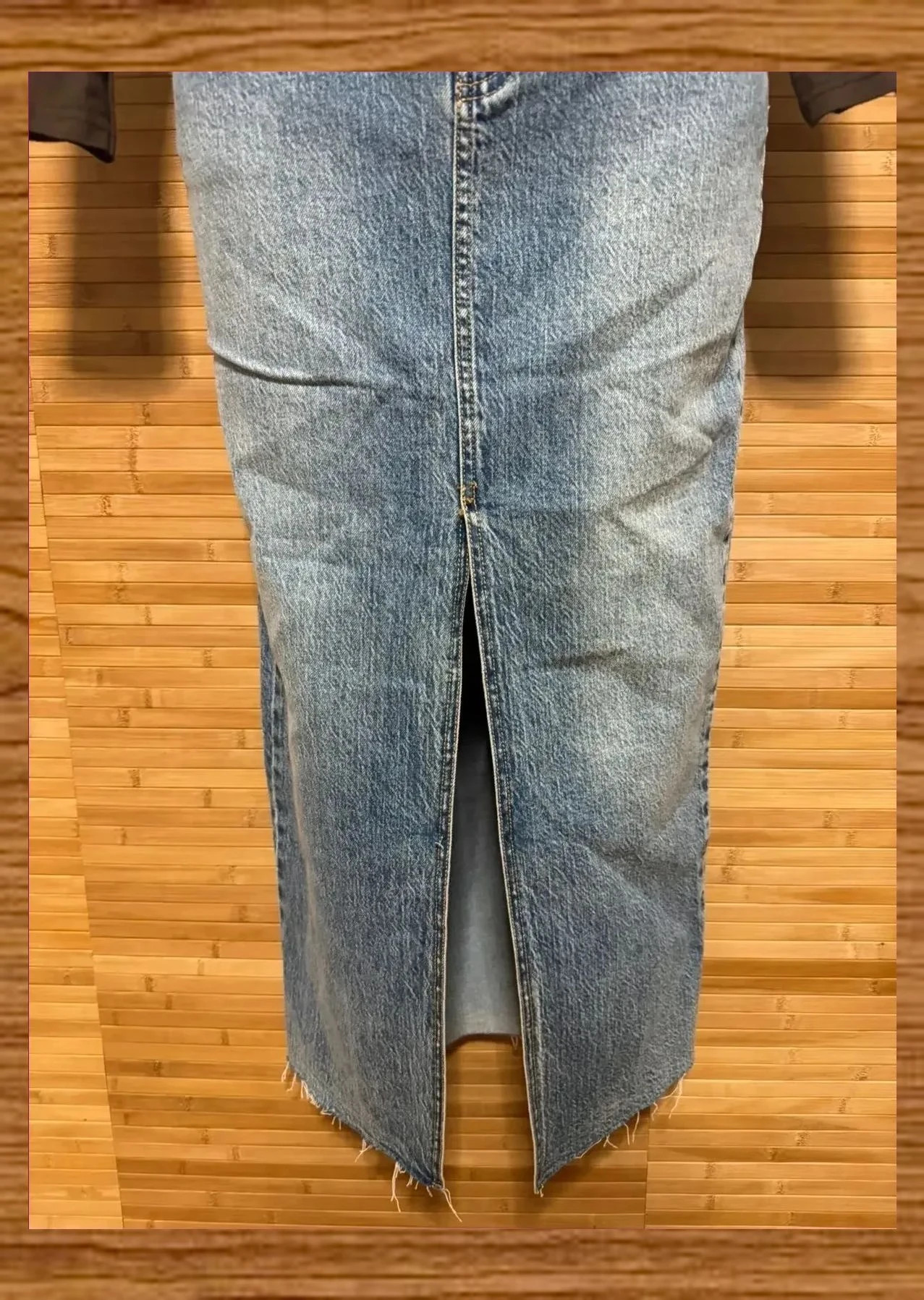 Falda larga vaquera de Stradivarius, talla 36 😍 – Stradivarius – taille S / 36 / 8 3