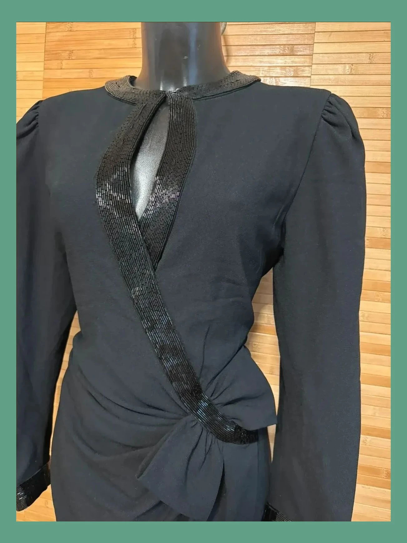 Vestido negro vintage de D’ore by della Roufogali 😍 – d’ore by della roufogali – taille M / 38 / 10 3