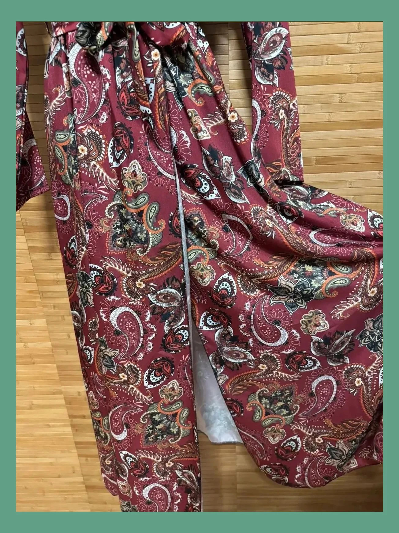 Vestido largo cruzado con cinturón talla única para S-M 😍 – La Boutique – taille Taille unique 4