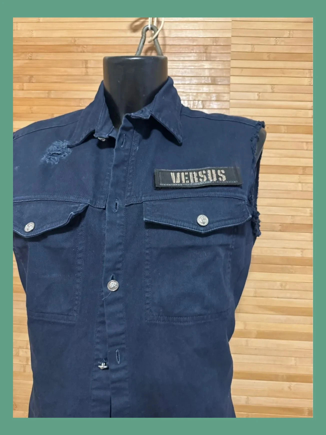 Chaleco vaquero de Versace, talla 46 italiana, 42 España 😍 – Versace – taille XL / 42 / 14 2