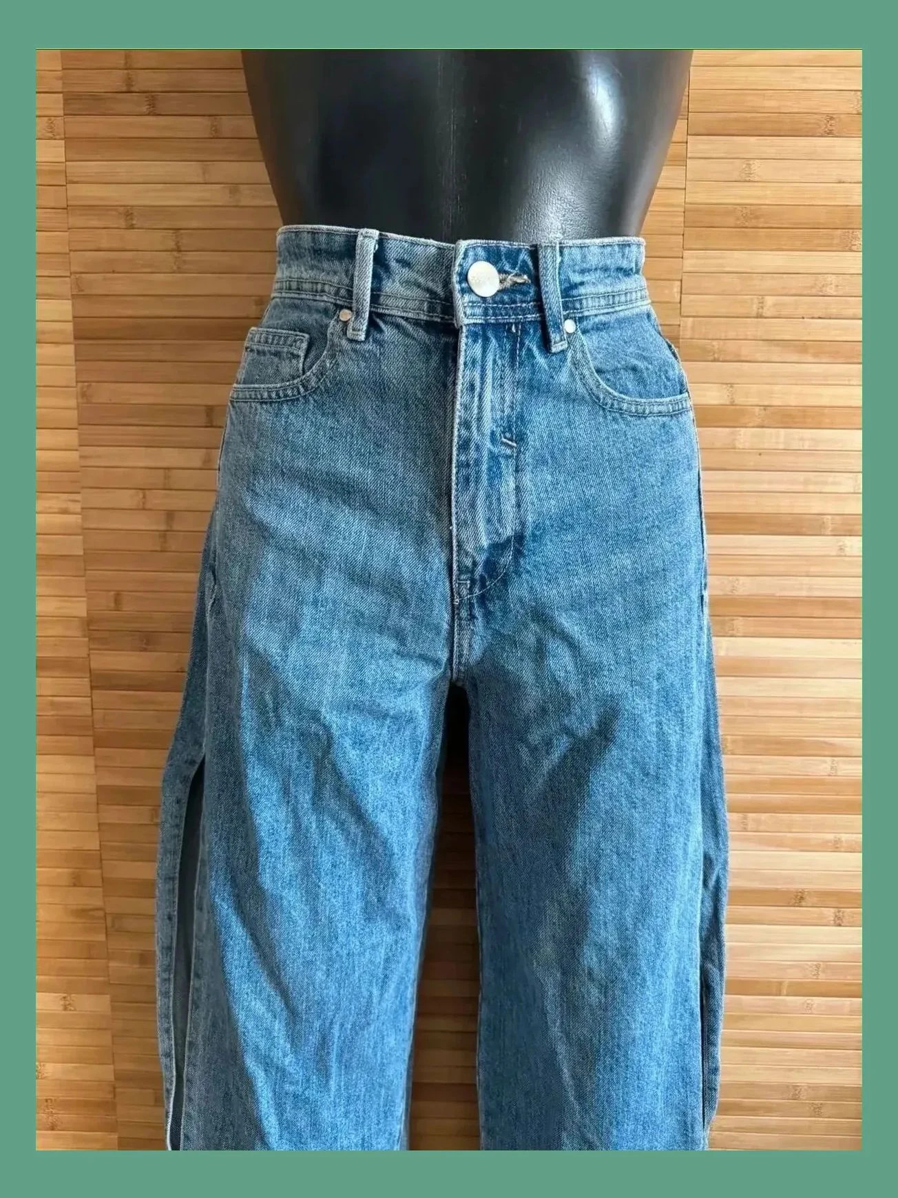 Vaquero ancho con aberturas laterales de viva couture talla 36 😍 – Viva Couture – taille S / 36 / 8 2