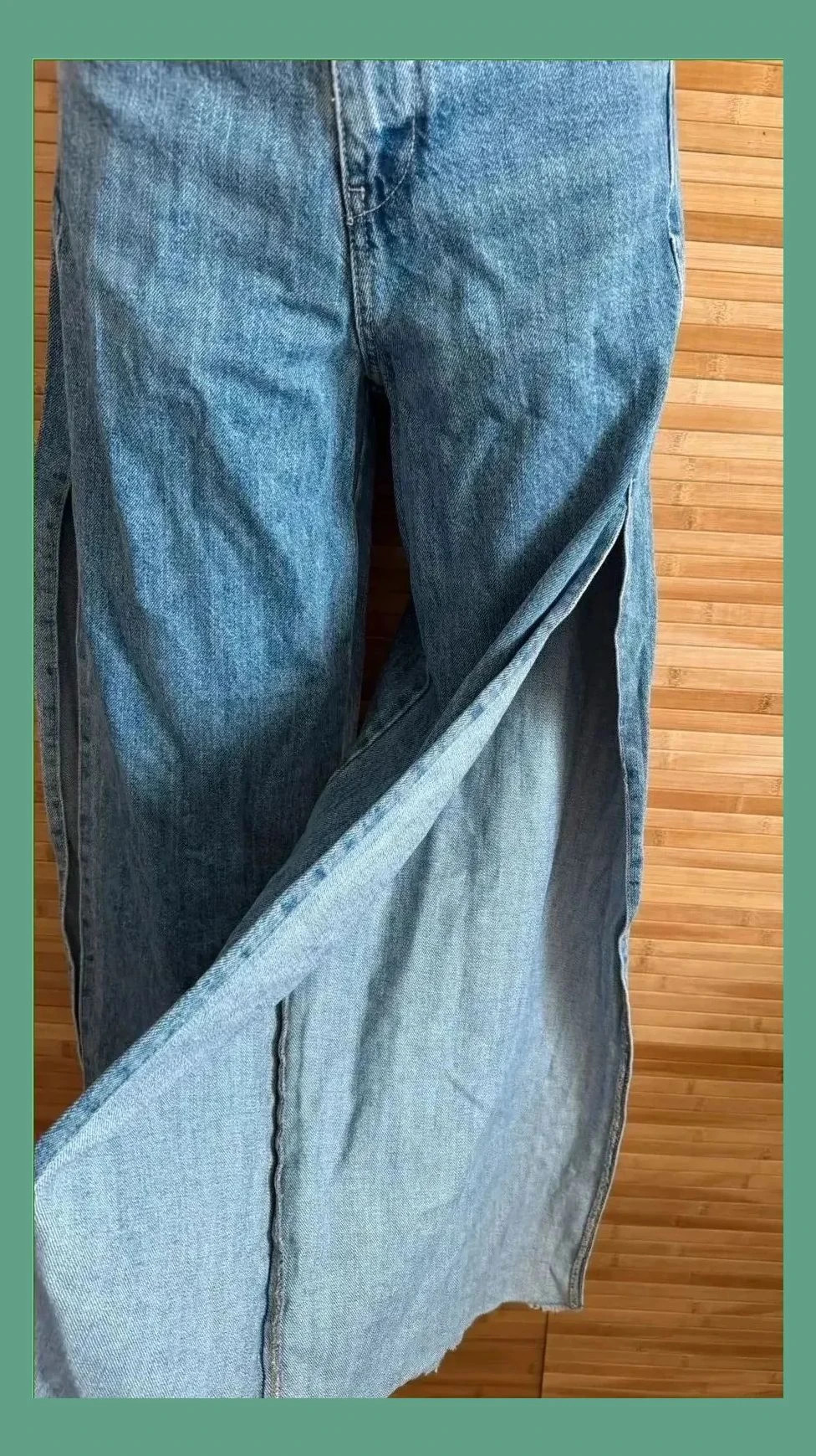 Vaquero ancho con aberturas laterales de viva couture talla 36 😍 – Viva Couture – taille S / 36 / 8 3
